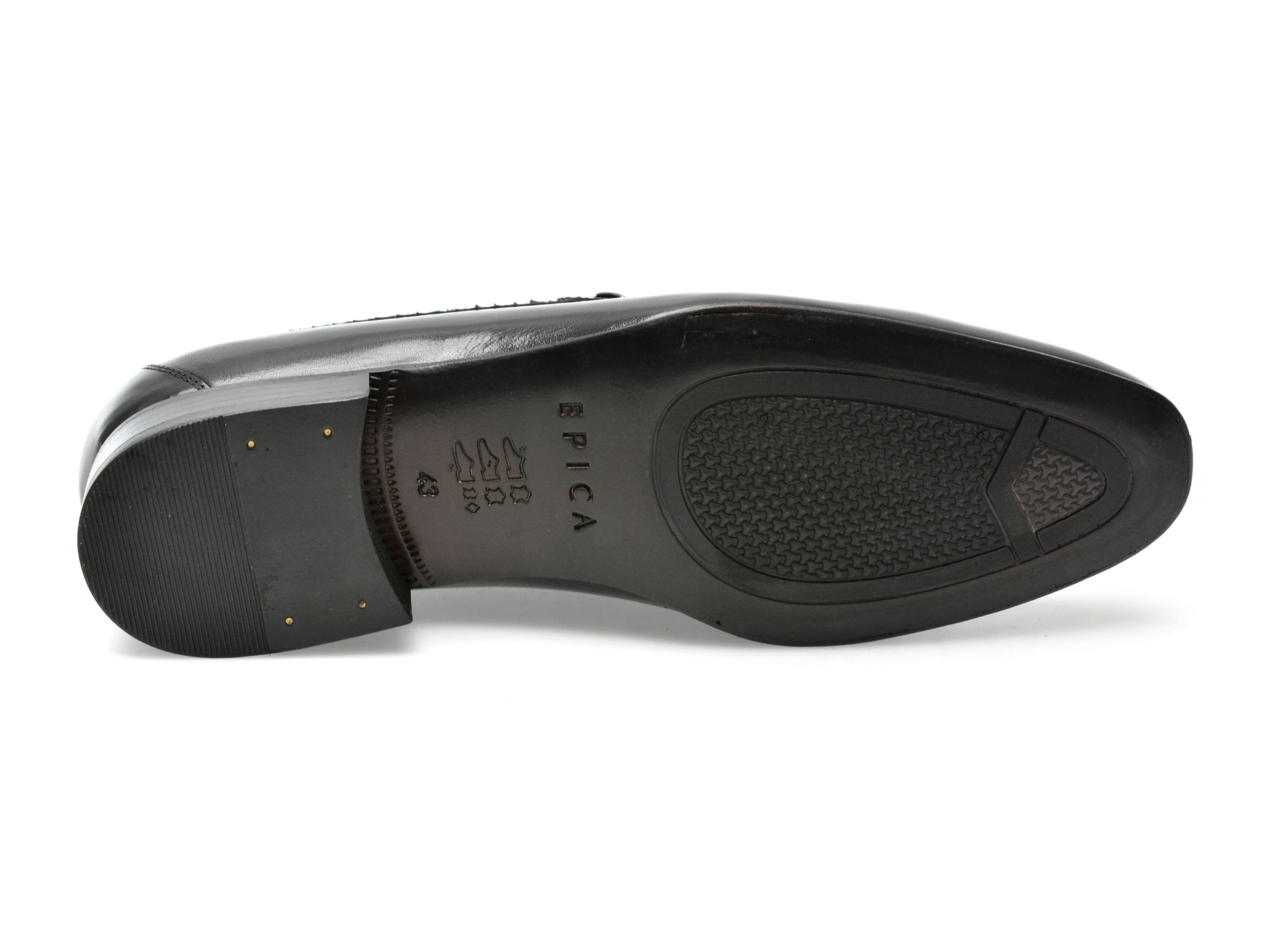 Pantofi EPICA negri, 48482, din piele naturala
