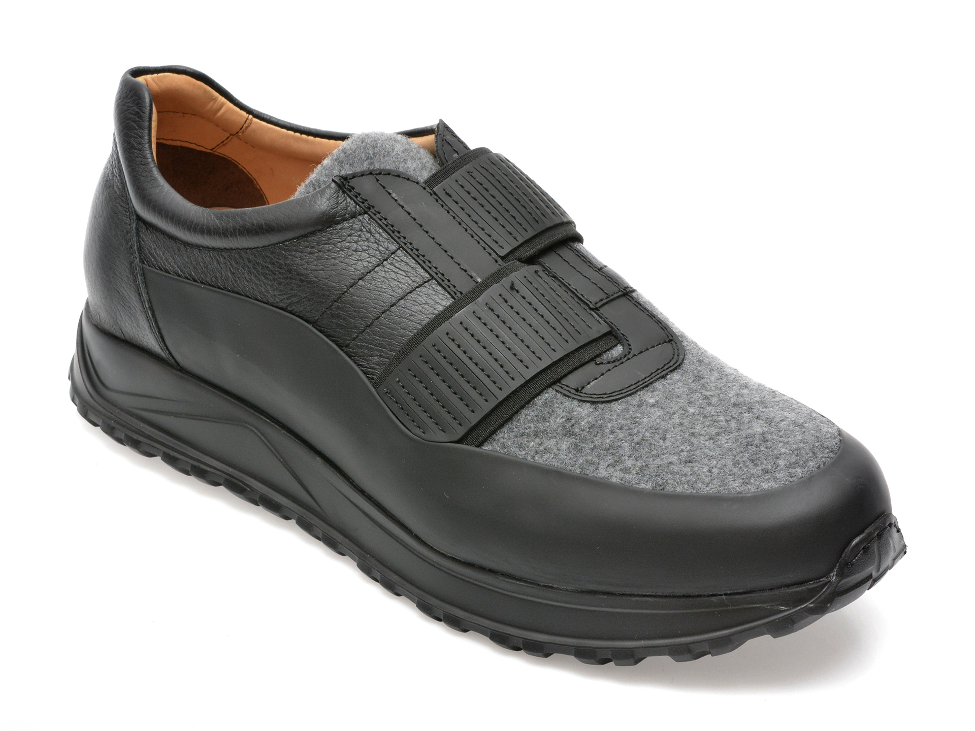 Pantofi EPICA negri, 49413, din piele naturala /barbati/pantofi imagine noua 2022