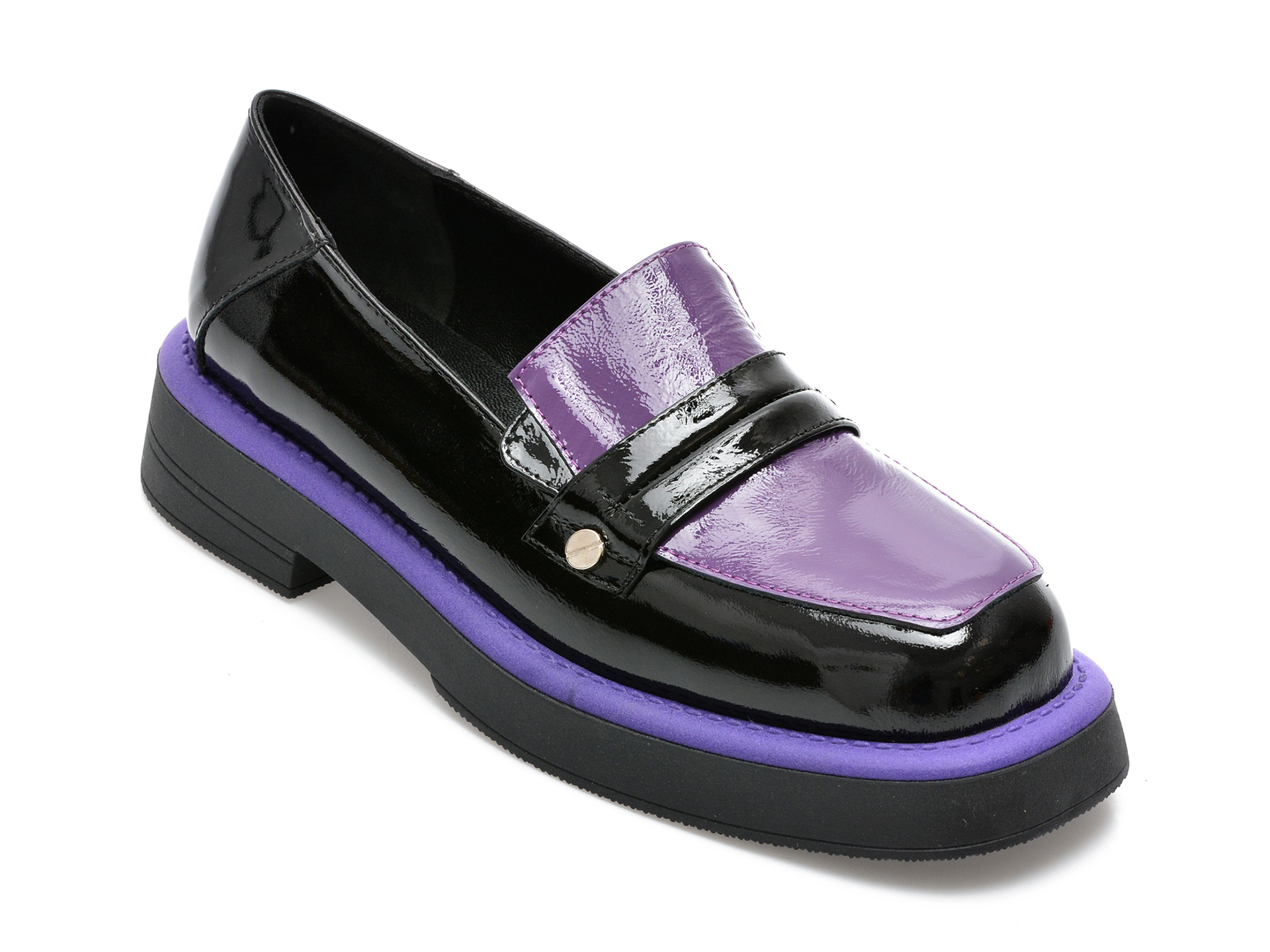 Pantofi EPICA negri, 5063470, din piele naturala lacuita /femei/pantofi
