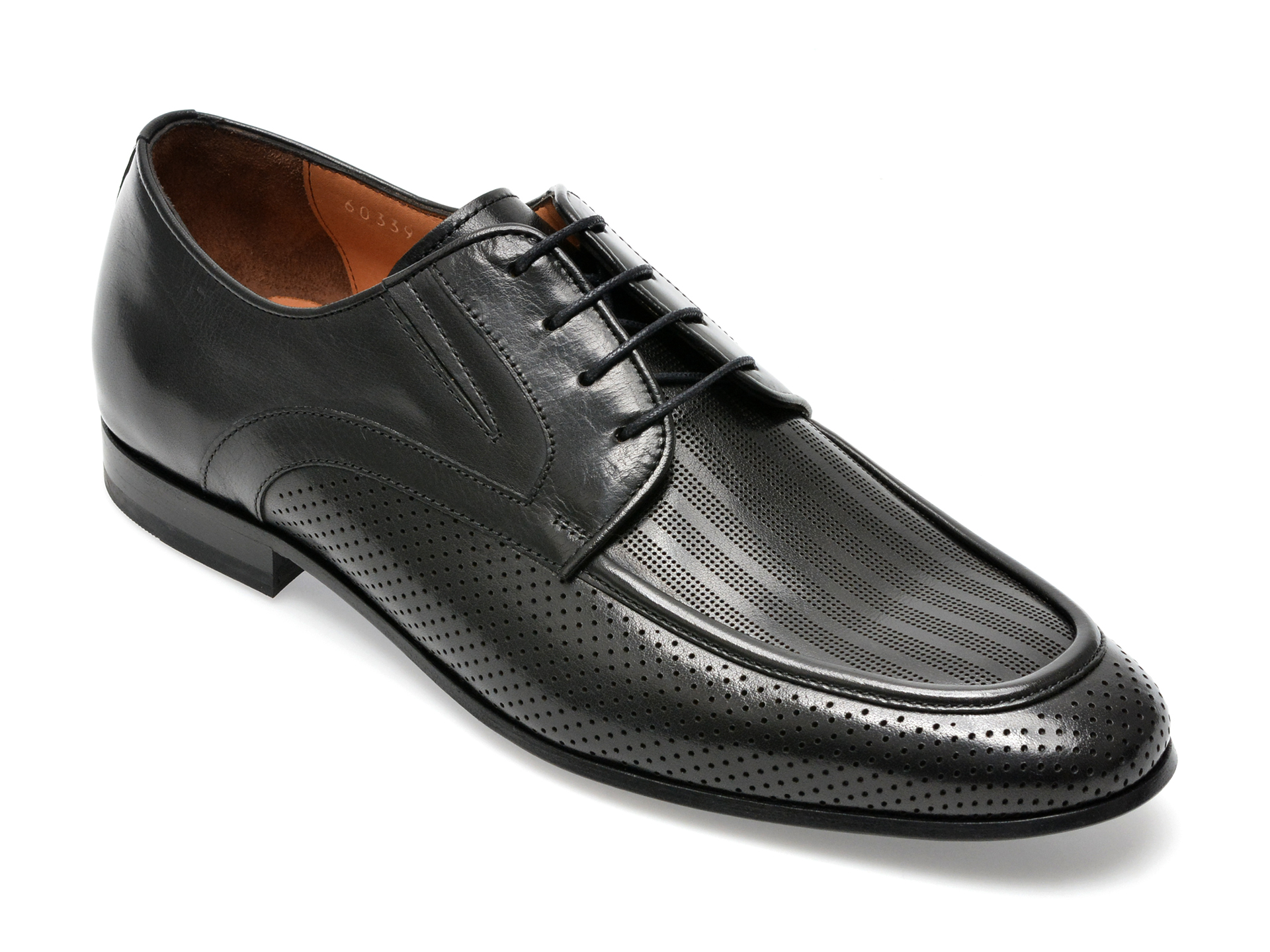 Pantofi EPICA negri, 60339, din piele naturala /barbati/pantofi imagine super redus 2022