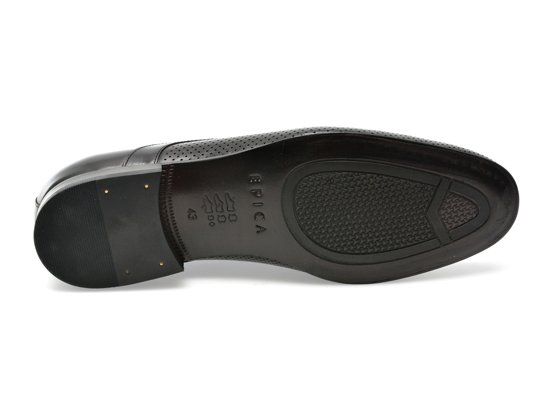 Pantofi EPICA negri, 60339, din piele naturala