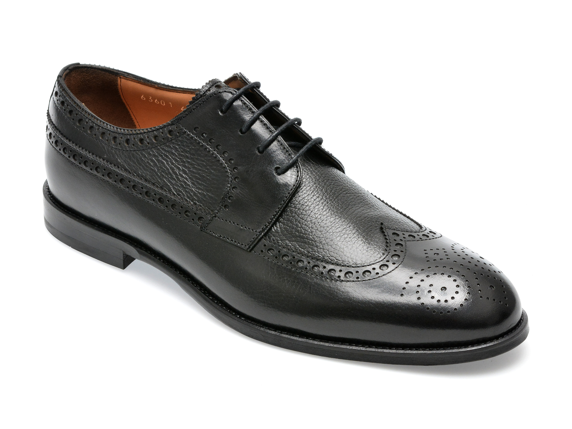 Pantofi EPICA negri, 63601, din piele naturala /barbati/pantofi imagine noua