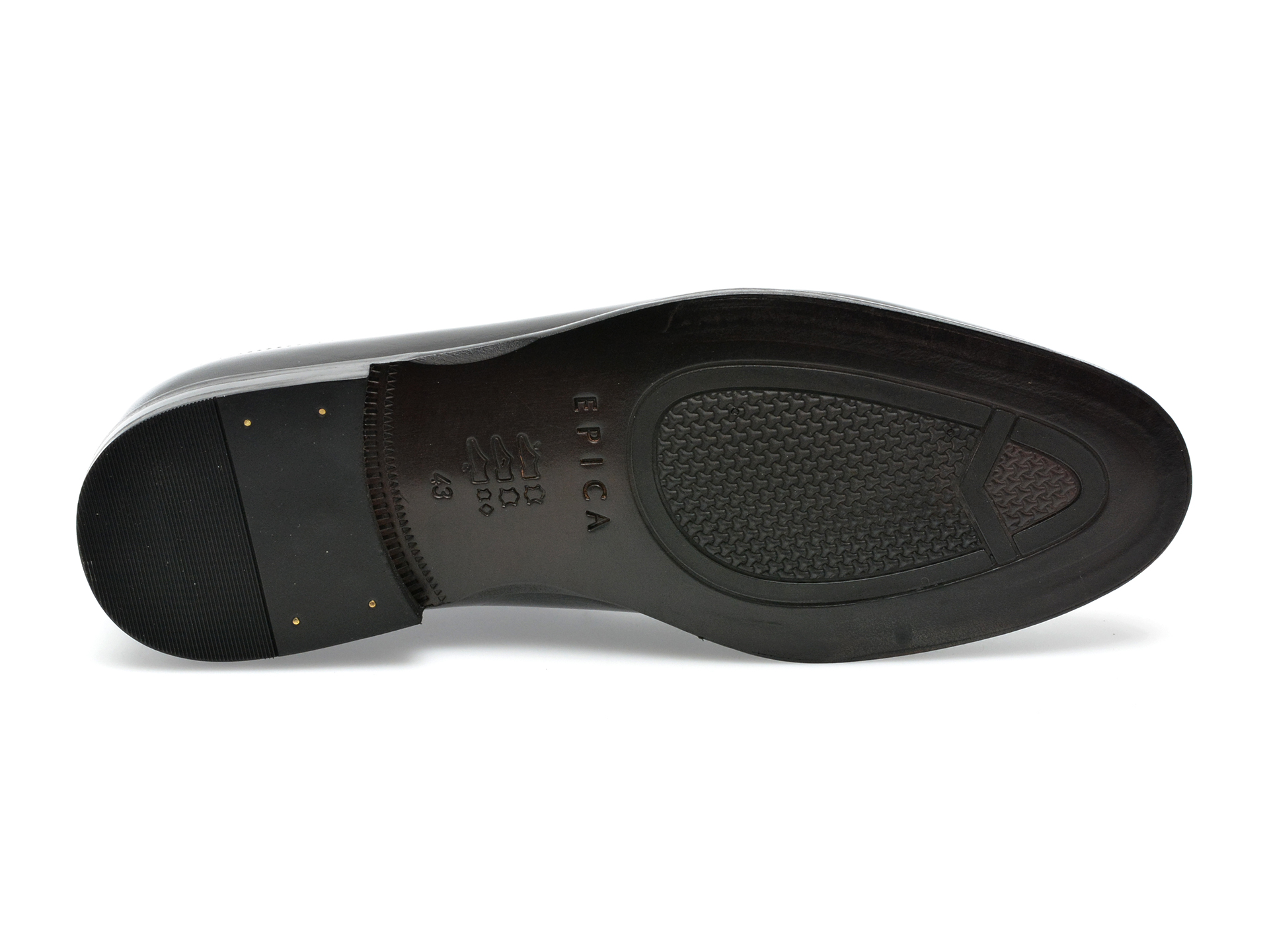 Pantofi EPICA negri, 63601, din piele naturala