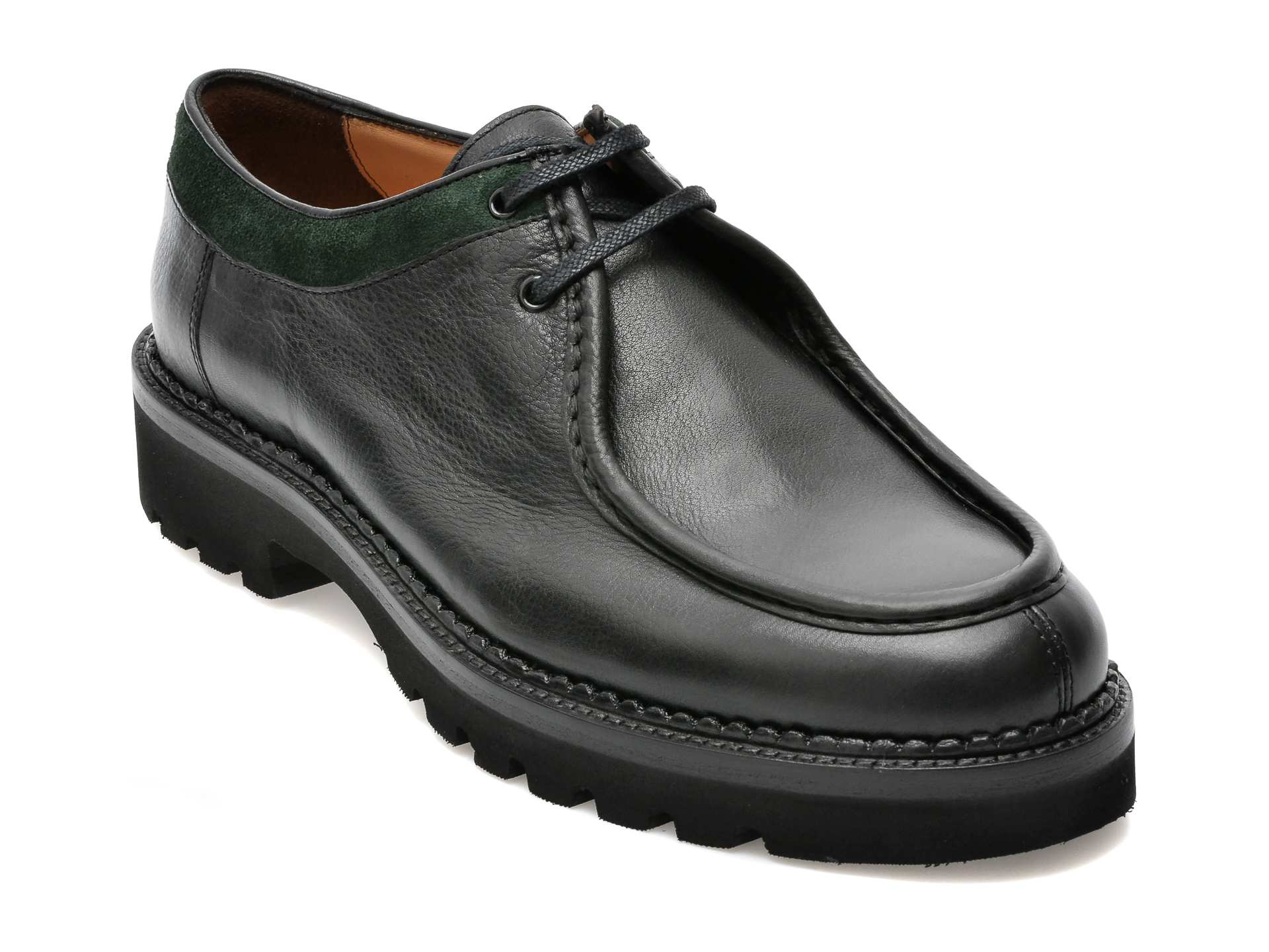 Pantofi EPICA negri, 64501, din piele naturala barbati 2023-03-20
