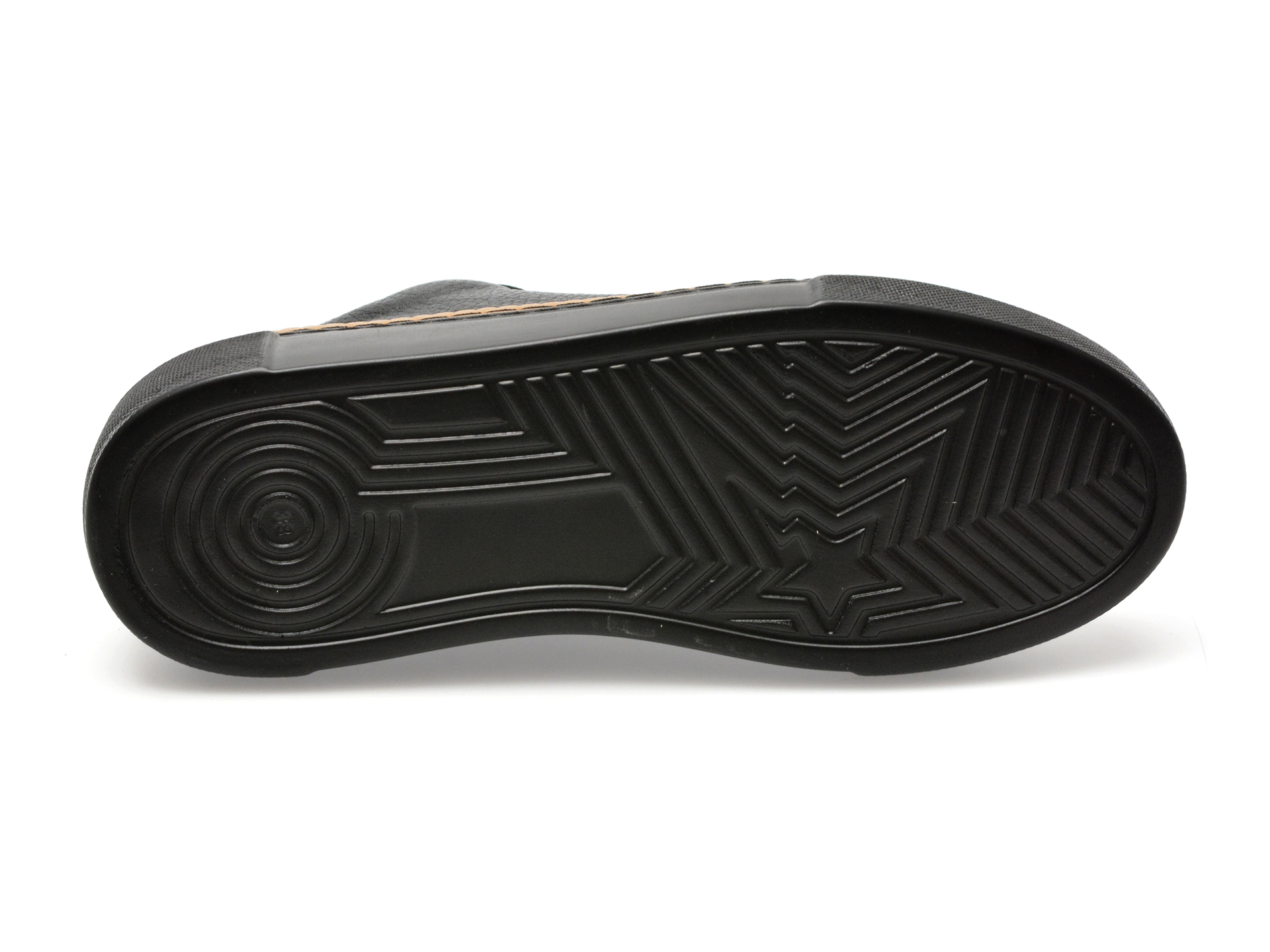 Pantofi EPICA negri, 65027, din piele naturala