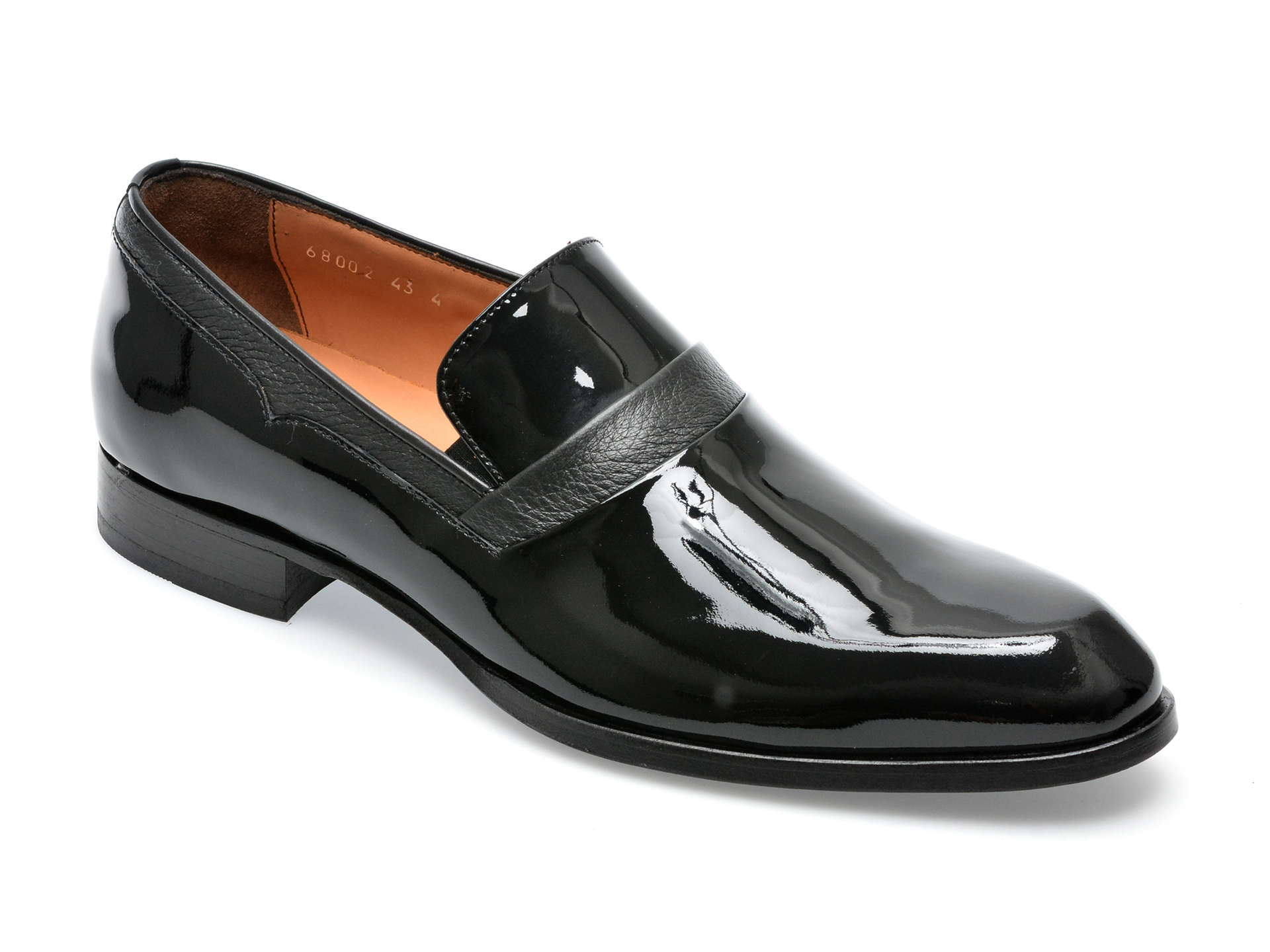 Pantofi EPICA negri, 68002, din piele naturala lacuita /barbati/pantofi