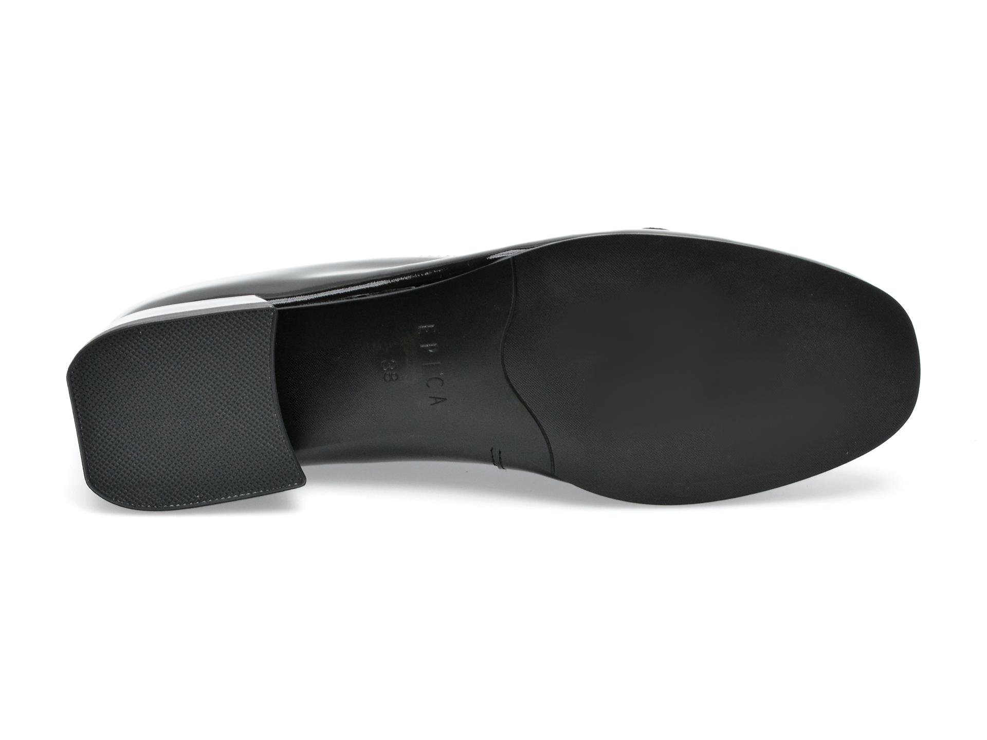 Pantofi EPICA negri, HH5215, din piele naturala lacuita