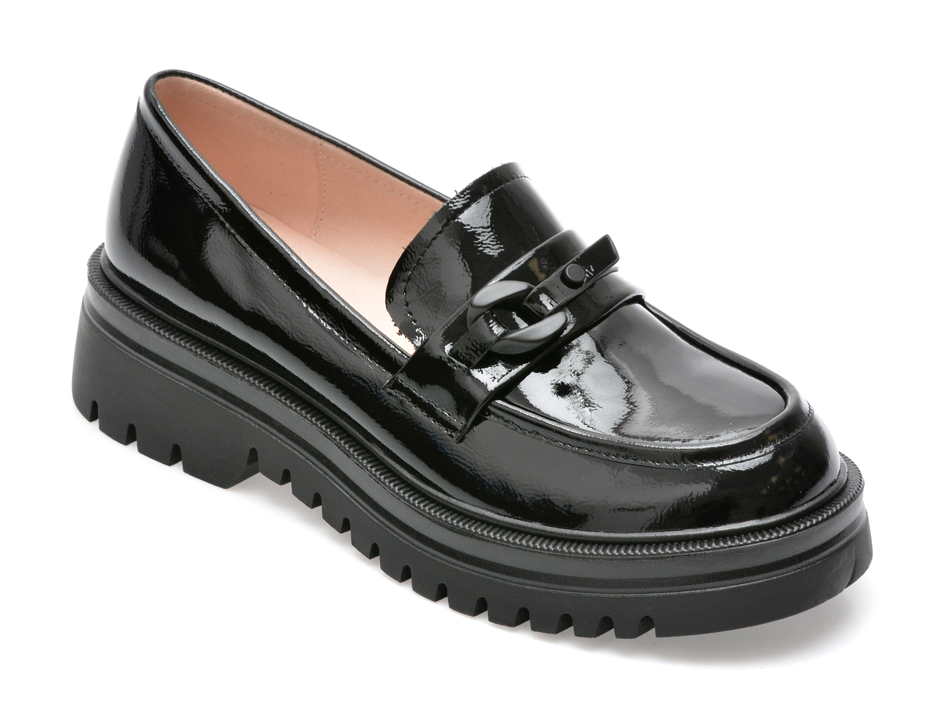 Pantofi EPICA negri, QV00050, din piele naturala lacuita femei 2023-02-03