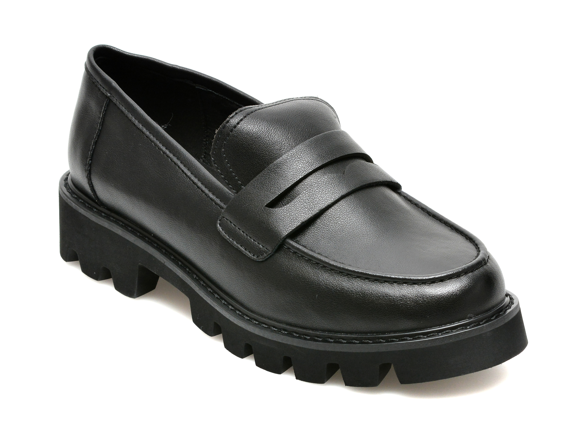 Pantofi EPICA negri, V690D12, din piele naturala Epica imagine noua