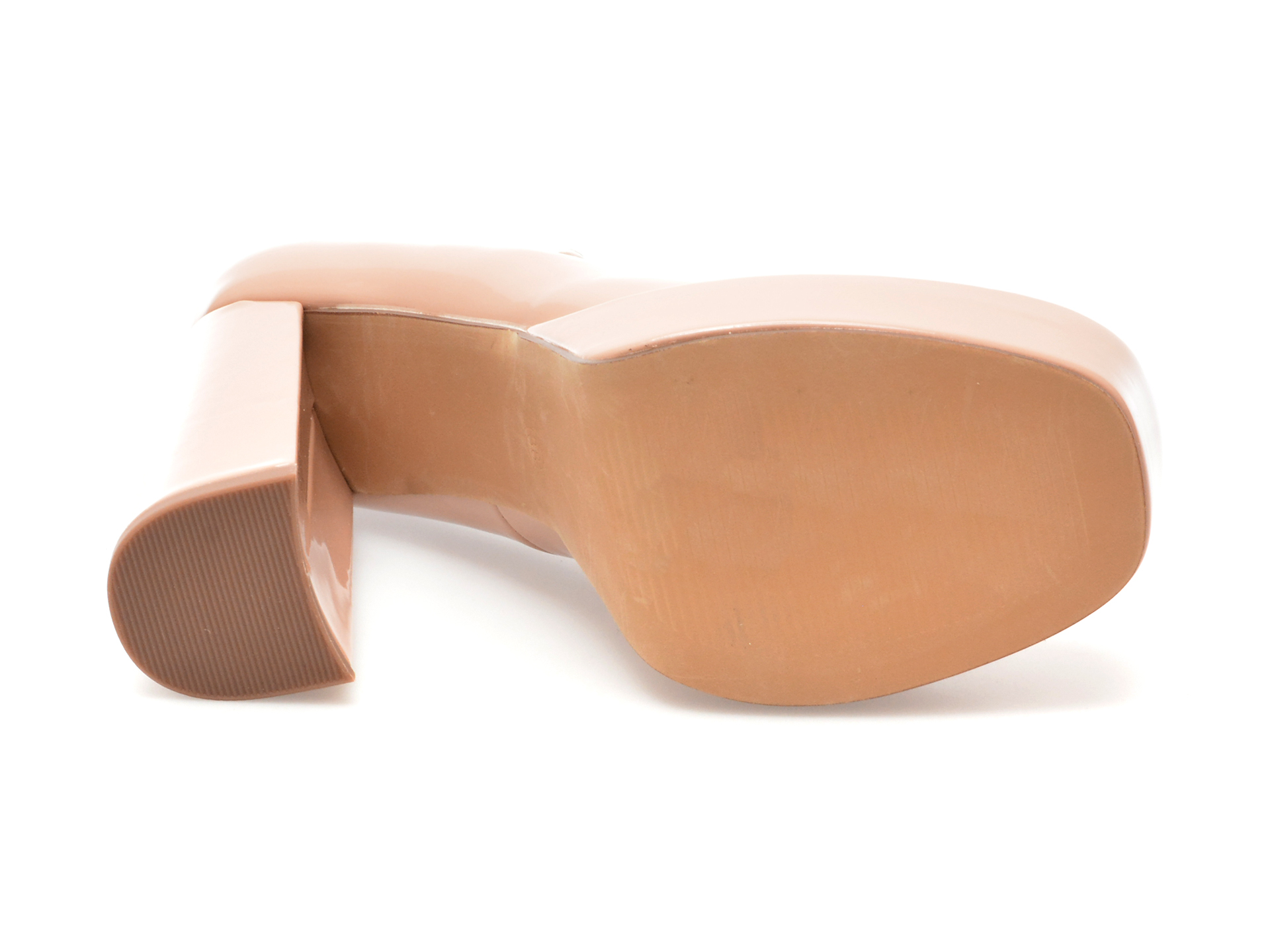 Pantofi EPICA nude, R100, din piele ecologica