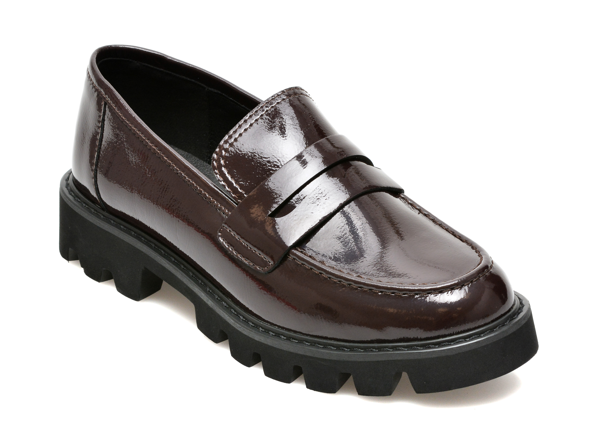 Pantofi EPICA visinii, V690D12, din piele naturala lacuita Epica imagine noua