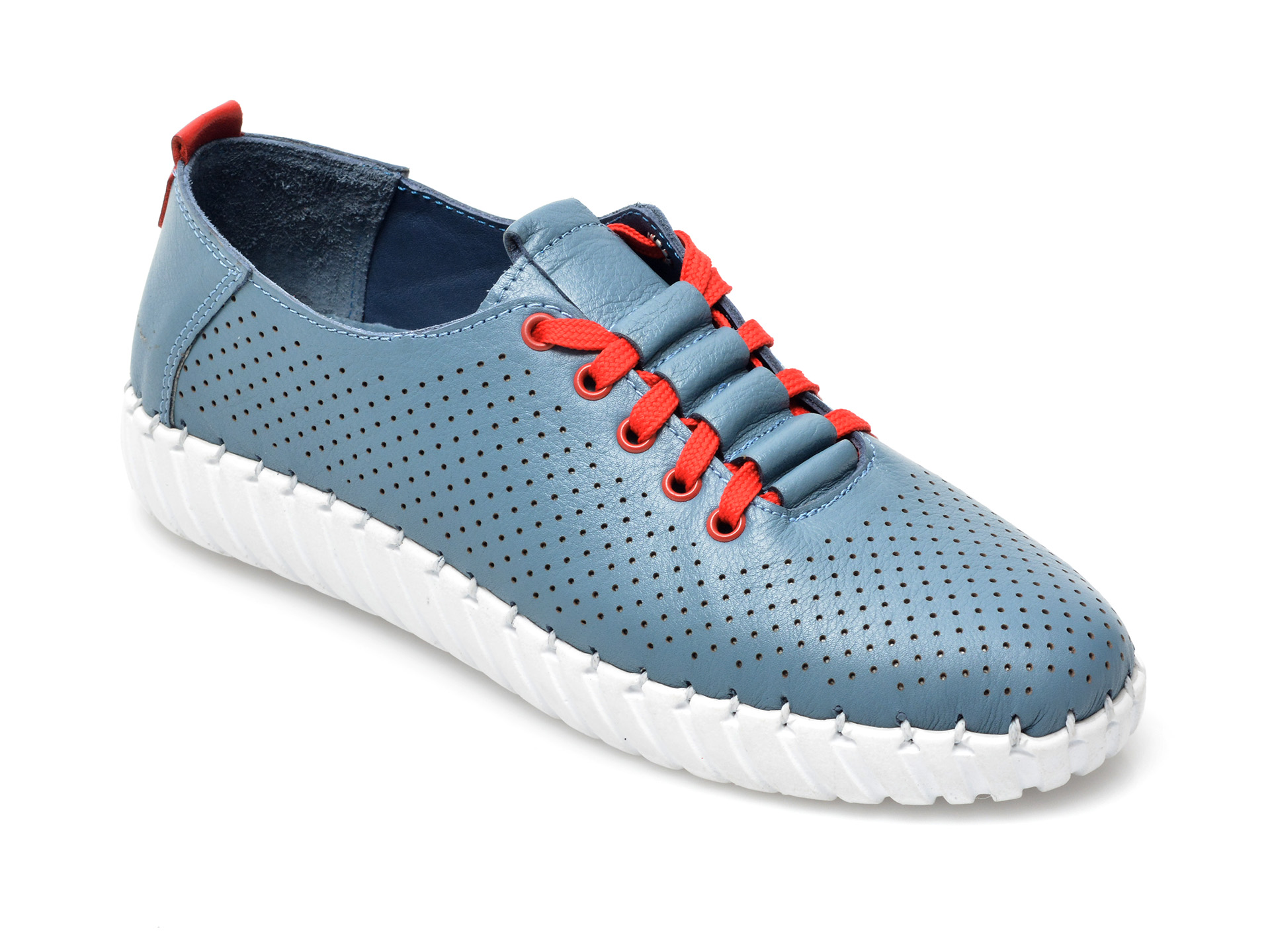 Pantofi FLAVIA PASSINI albastri, 1171, din piele naturala imagine reduceri black friday 2021 /femei/pantofi