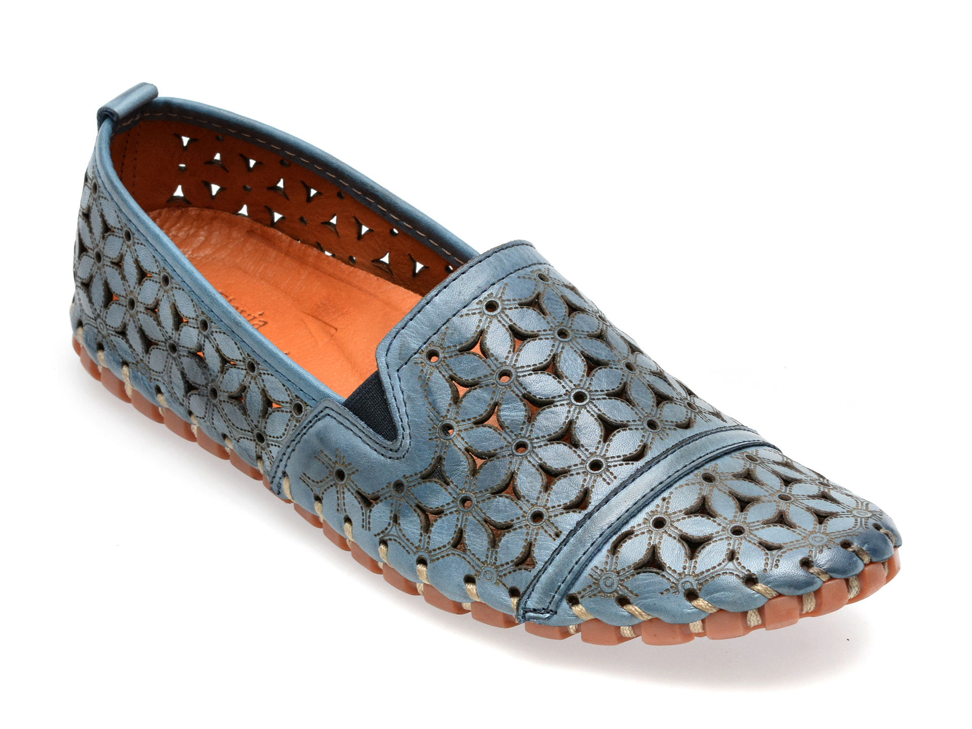 Pantofi FLAVIA PASSINI albastri, 1174, din piele naturala Flavia Passini