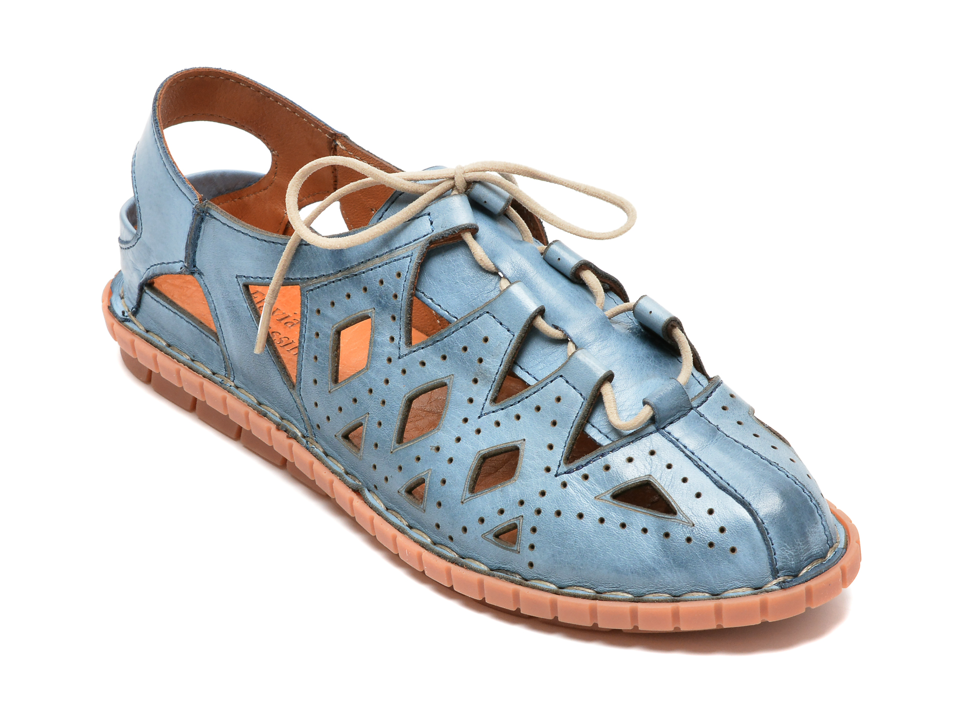 Pantofi FLAVIA PASSINI albastri, 1276, din piele naturala 2022 ❤️ Pret Super otter.ro imagine noua 2022