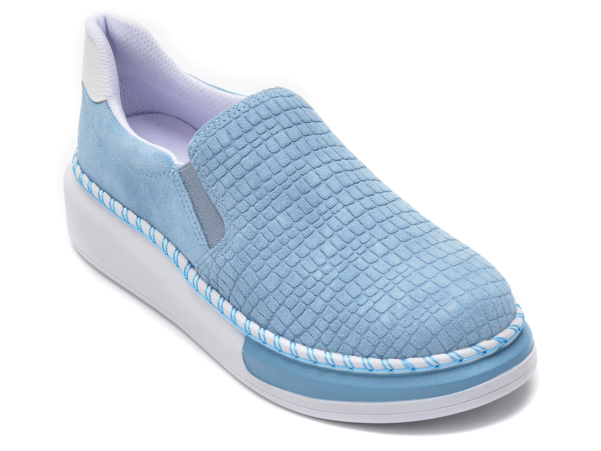 Pantofi FLAVIA PASSINI albastri, 3314019, din piele naturala /femei/pantofi imagine noua