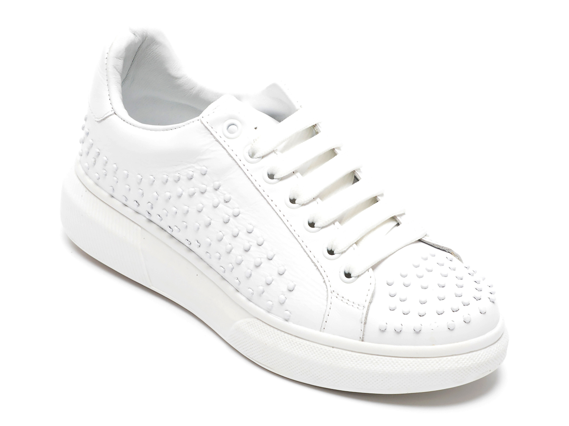 Pantofi FLAVIA PASSINI albi, 10123, din piele naturala