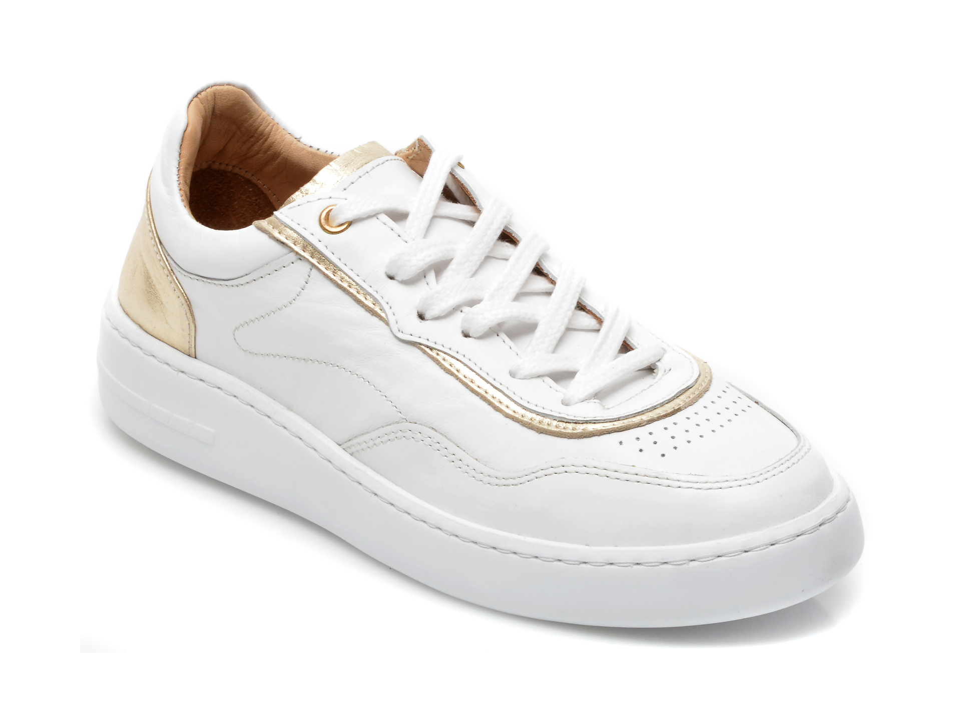 Pantofi FLAVIA PASSINI albi, 1110, din piele naturala Flavia Passini imagine noua