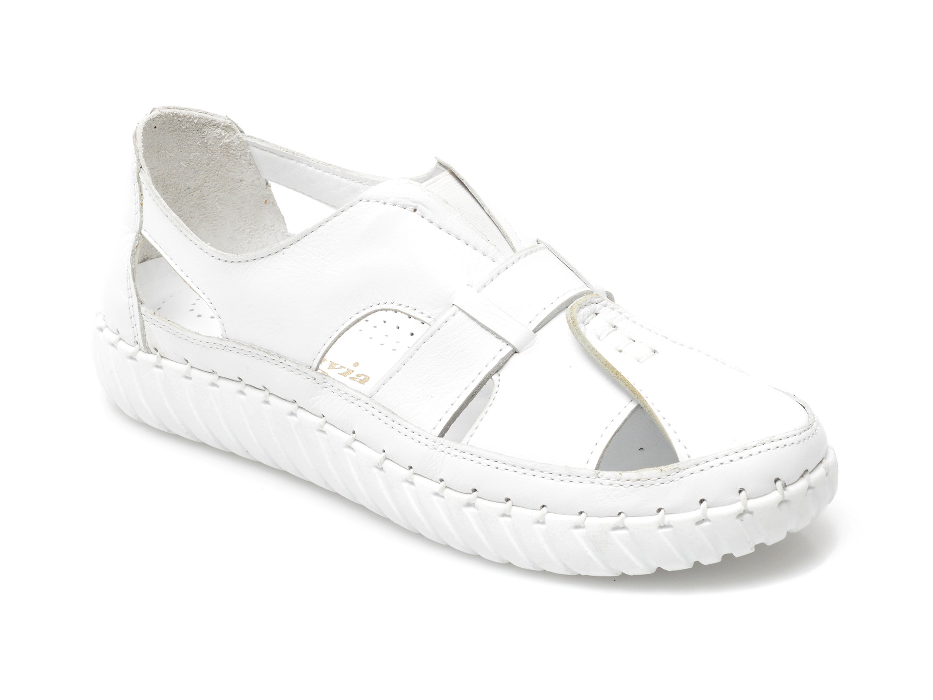Pantofi FLAVIA PASSINI albi, 113, din piele naturala Flavia Passini Flavia Passini