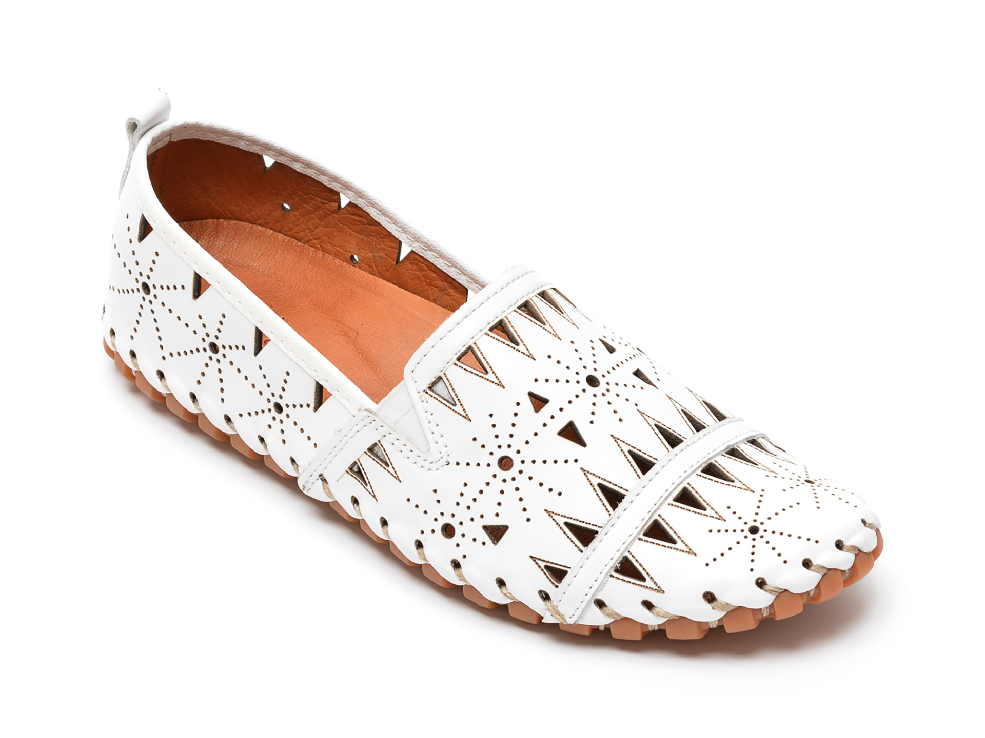 Pantofi FLAVIA PASSINI albi, 1225, din piele naturala otter.ro imagine noua 2022