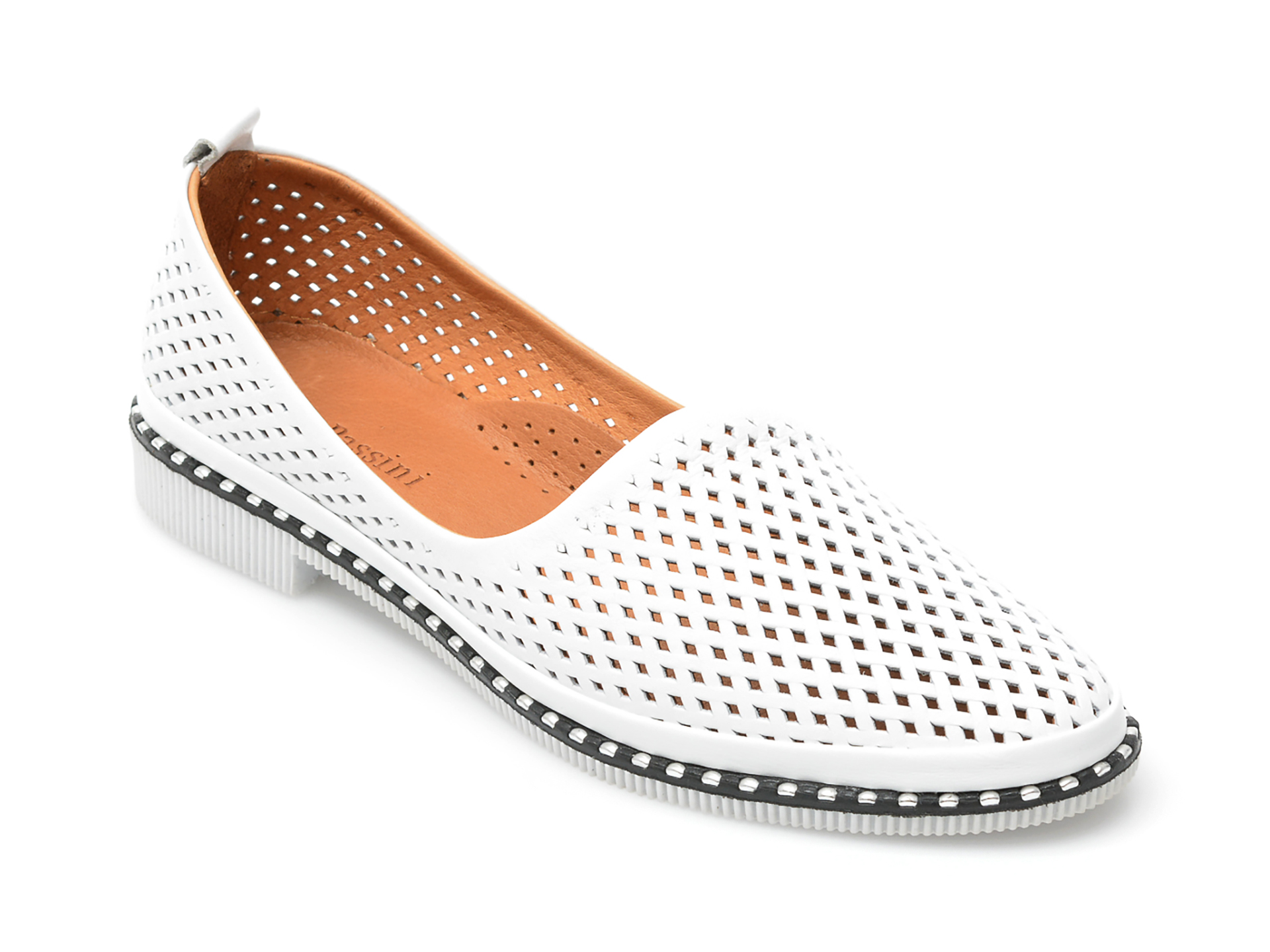 Pantofi FLAVIA PASSINI albi, 1432040, din piele naturala Flavia Passini