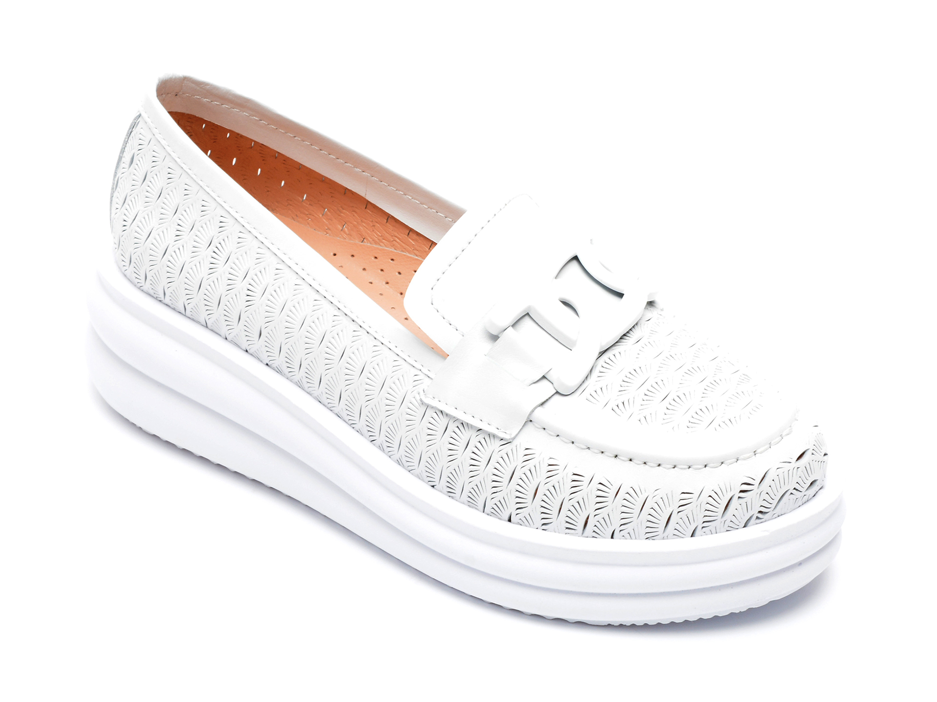 Pantofi FLAVIA PASSINI albi, 17812659, din piele naturala 2022 ❤️ Pret Super Black Friday otter.ro imagine noua 2022