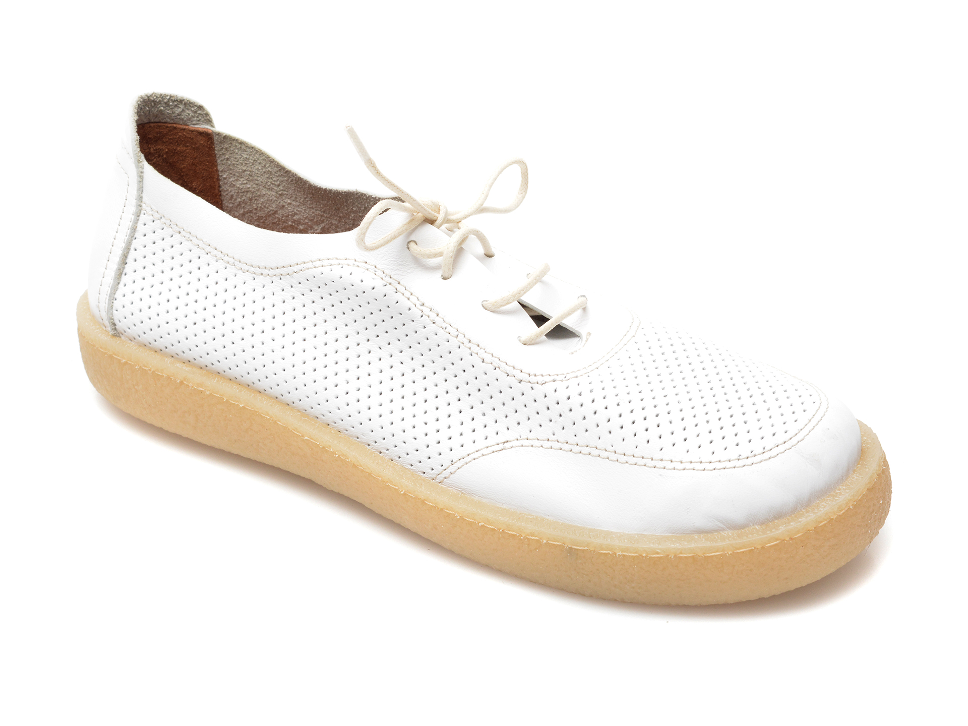 Pantofi FLAVIA PASSINI albi, 20712, din piele naturala Flavia Passini