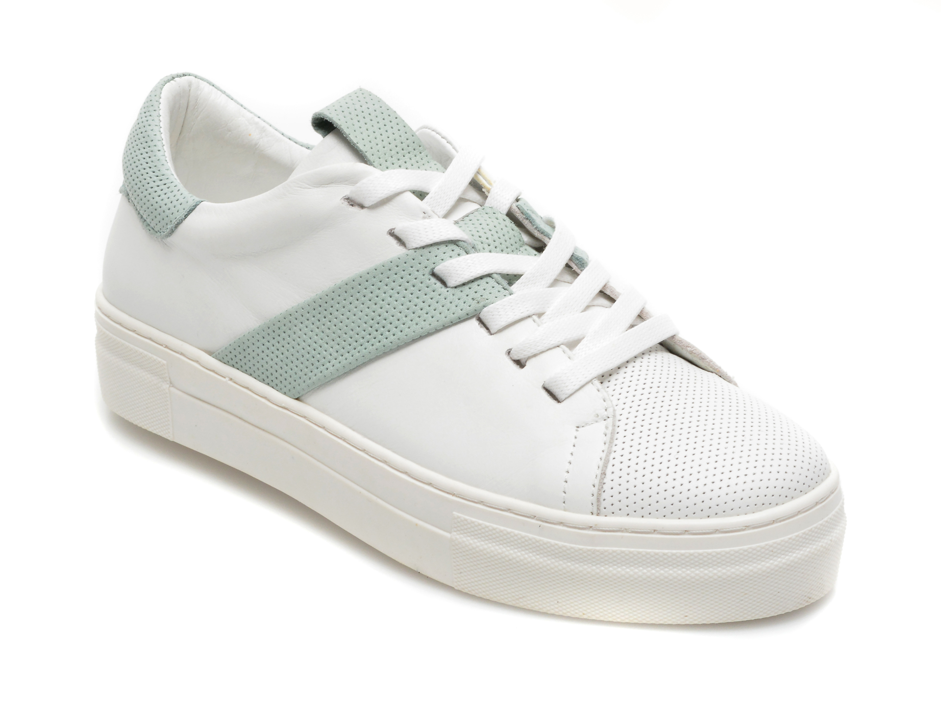 Pantofi FLAVIA PASSINI albi, 2078, din piele naturala Flavia Passini