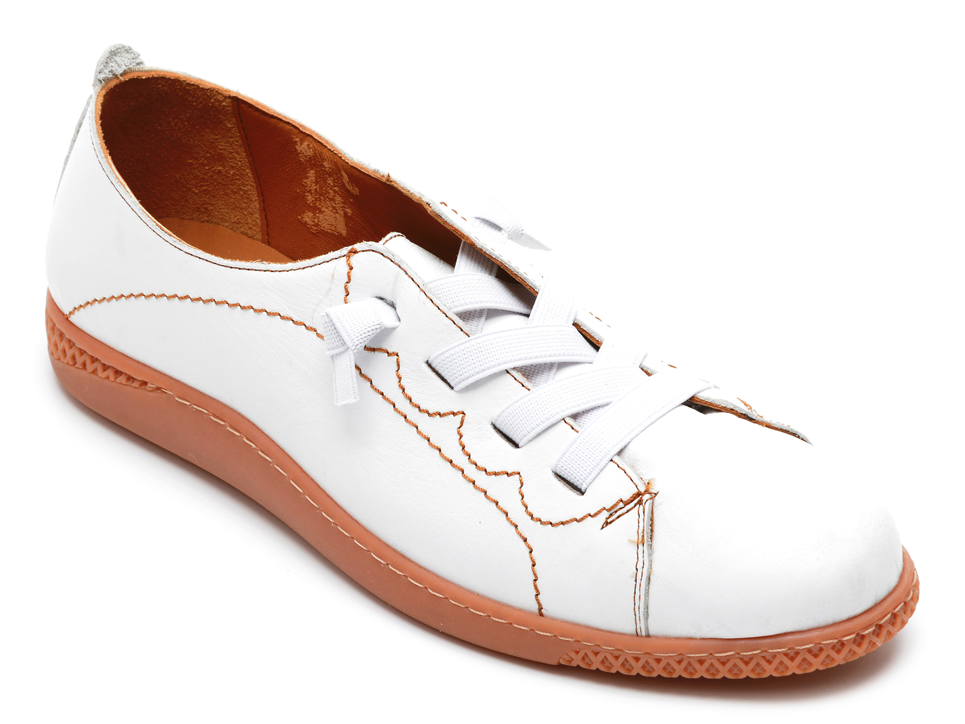 Pantofi FLAVIA PASSINI albi, 2090, din piele naturala