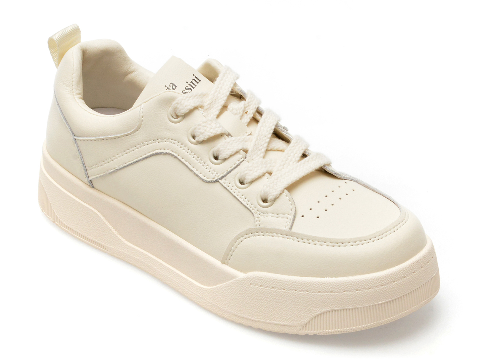 Pantofi FLAVIA PASSINI albi, 23087, din piele naturala imagine reduceri black friday 2021 Flavia Passini