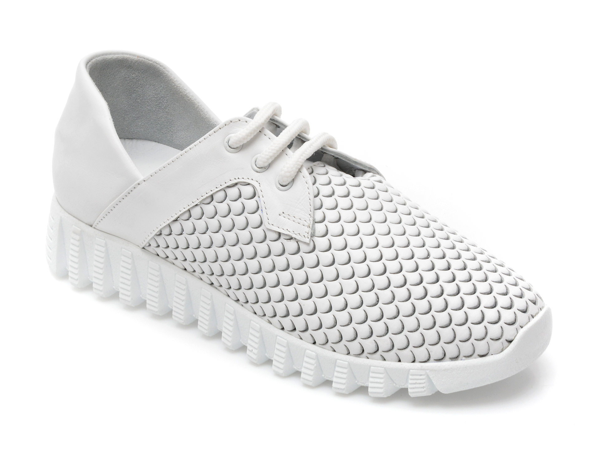 Pantofi FLAVIA PASSINI albi, 388720, din piele naturala