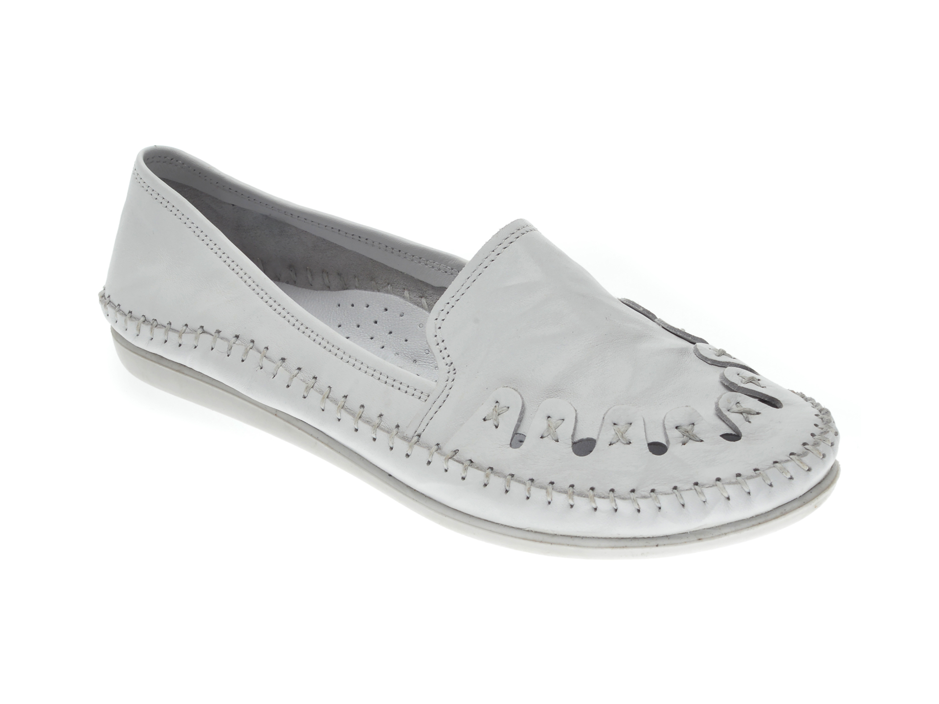 Pantofi FLAVIA PASSINI albi, 429, din piele naturala Flavia Passini Flavia Passini
