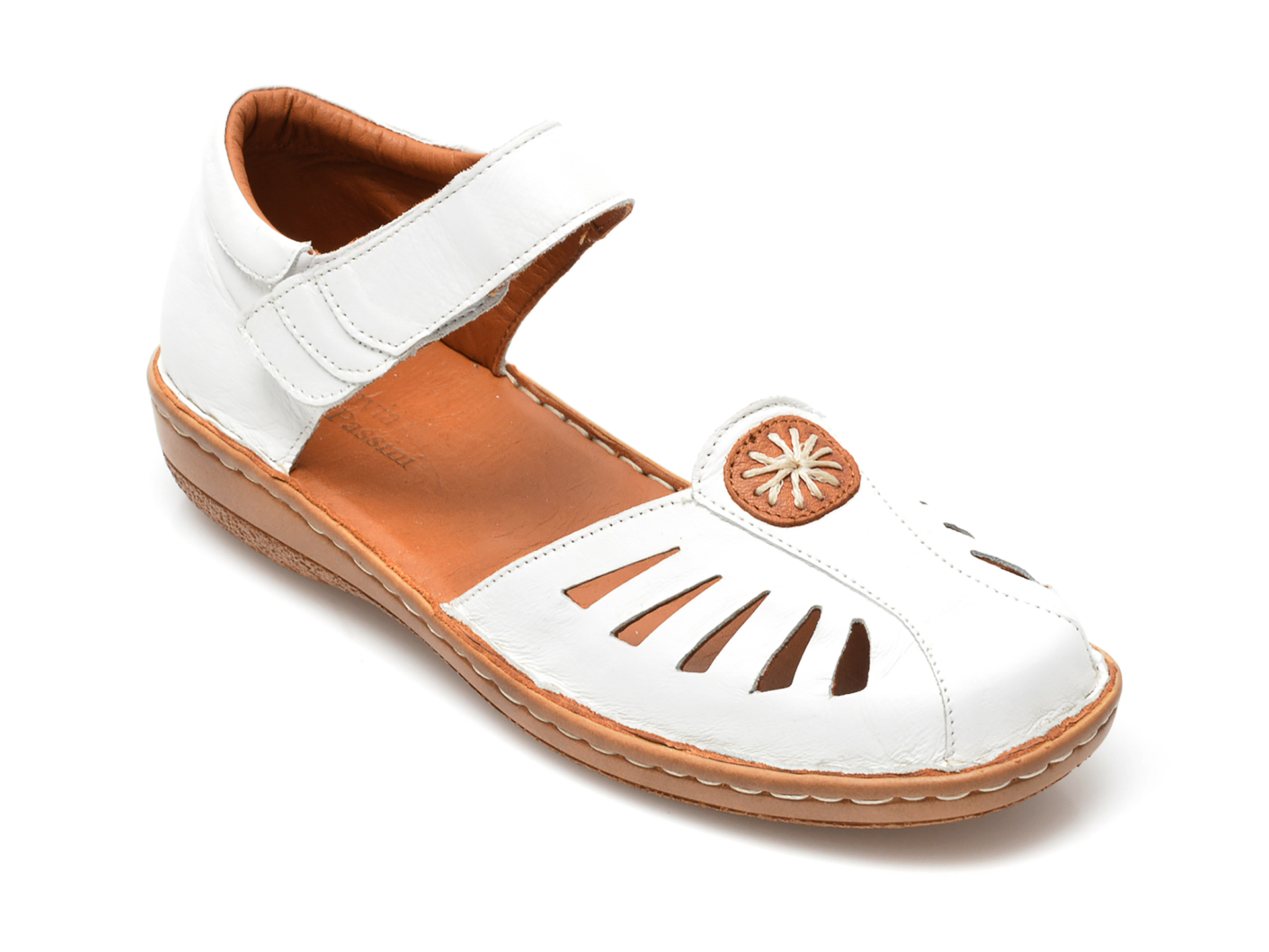 Pantofi FLAVIA PASSINI albi, 56, din piele naturala Flavia Passini Flavia Passini