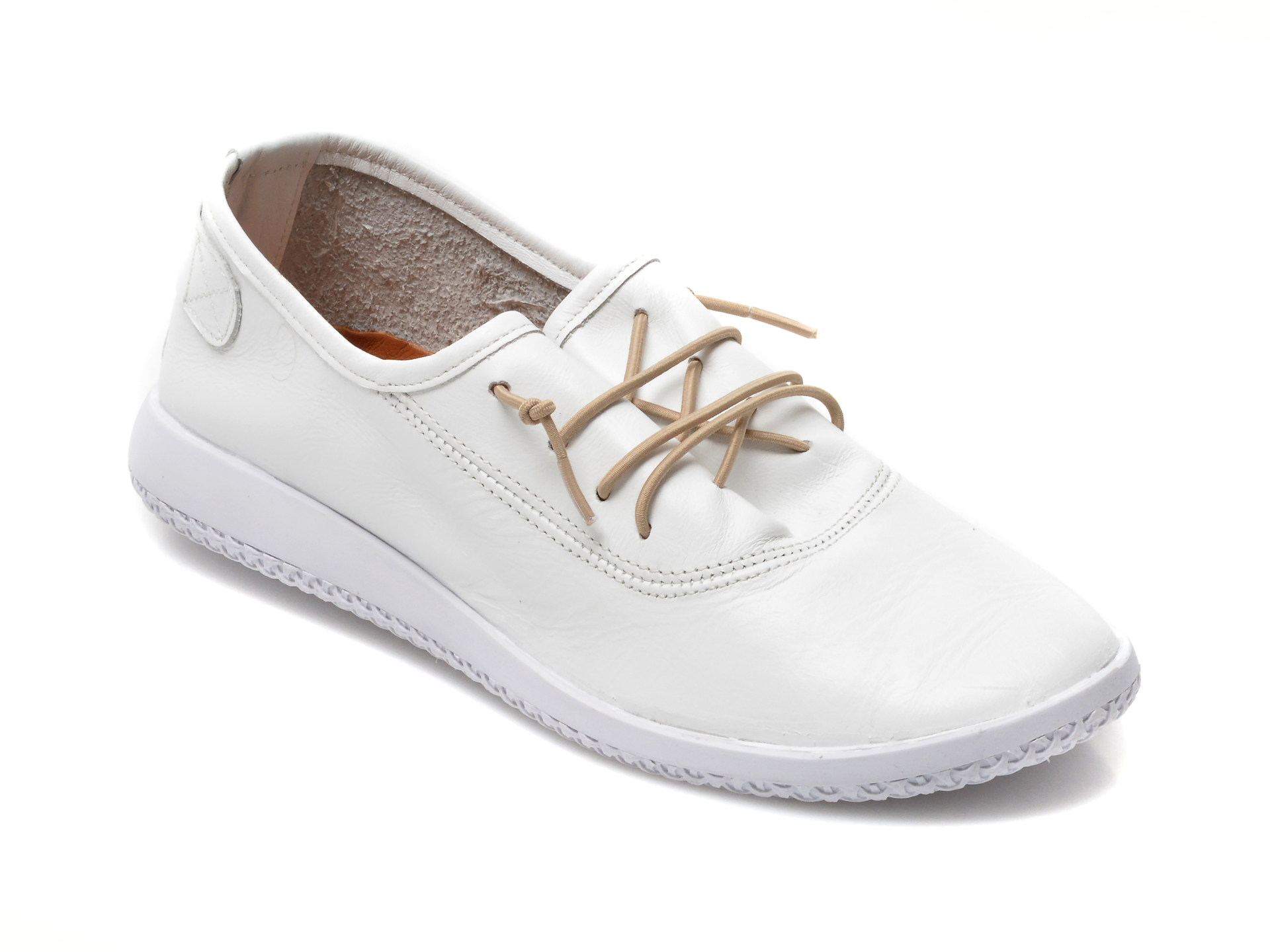 Pantofi FLAVIA PASSINI albi, 8562020, din piele naturala Flavia Passini