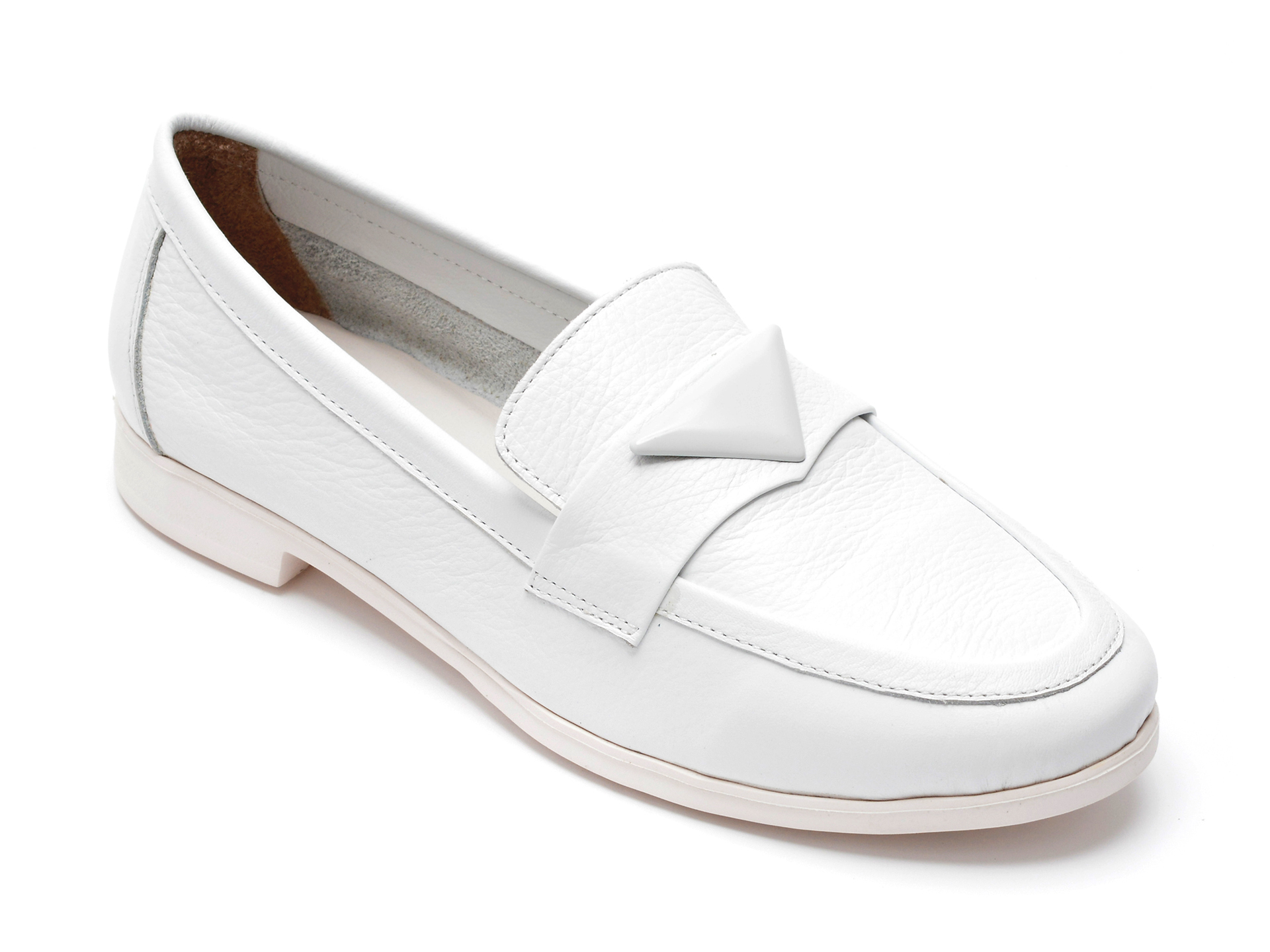 Pantofi FLAVIA PASSINI albi, 981, din piele naturala imagine reduceri black friday 2021 /femei/pantofi