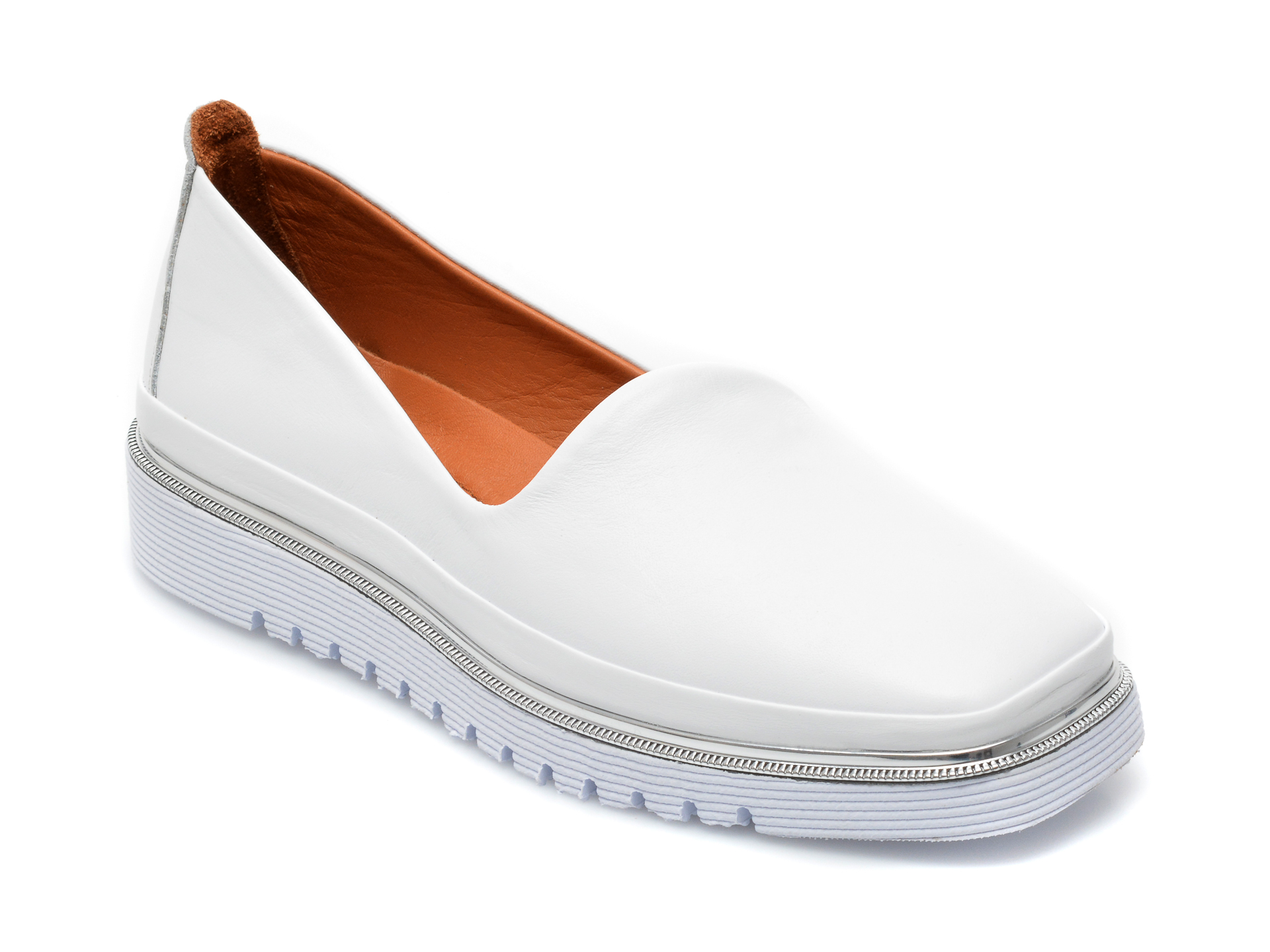 Pantofi FLAVIA PASSINI albi, 993103, din piele naturala Flavia Passini Flavia Passini