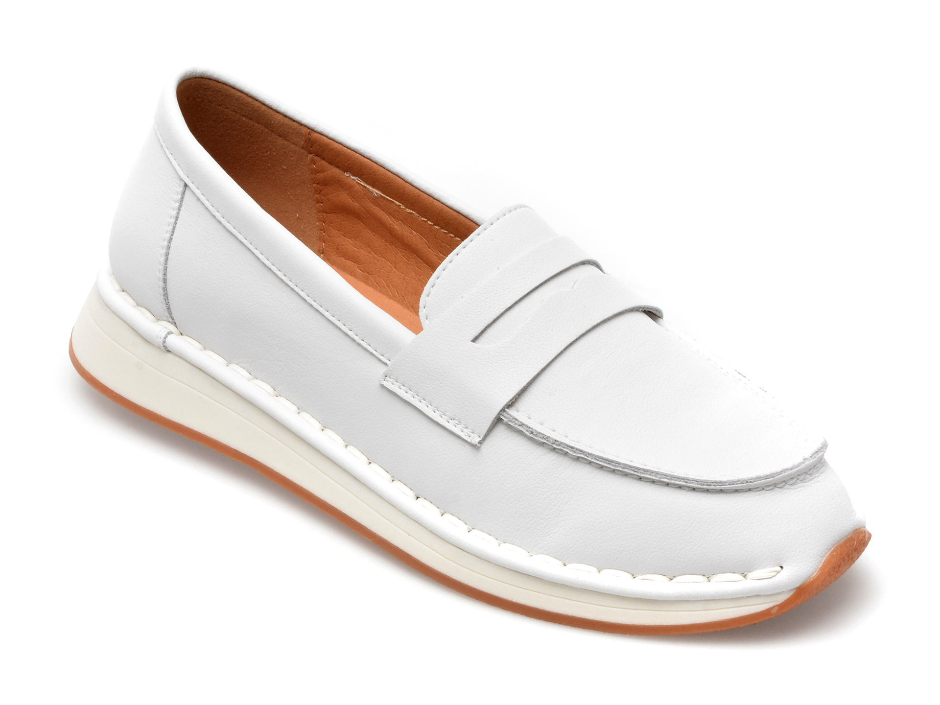 Pantofi FLAVIA PASSINI albi, A18251, din piele naturala
