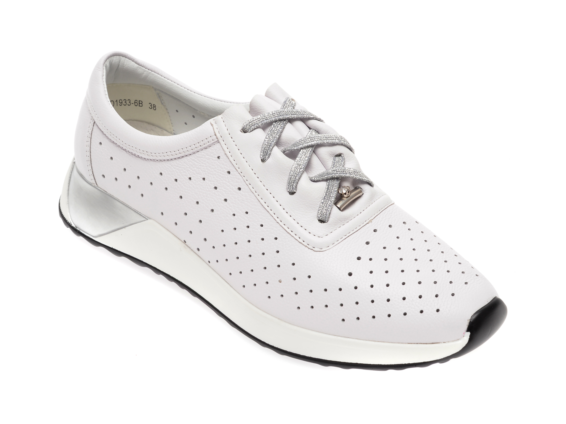 Pantofi FLAVIA PASSINI albi, D19336, din piele naturala