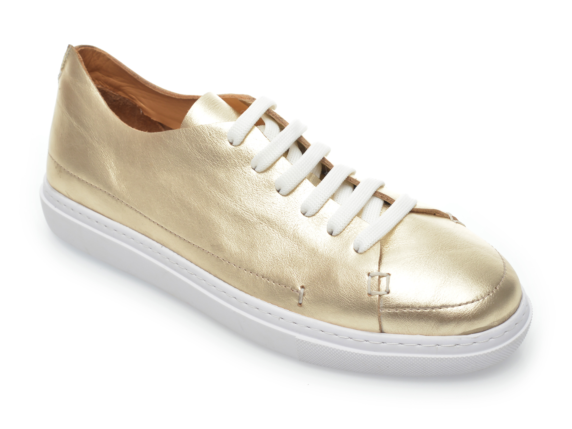 Pantofi FLAVIA PASSINI aurii, 60043, din piele naturala imagine Black Friday 2021