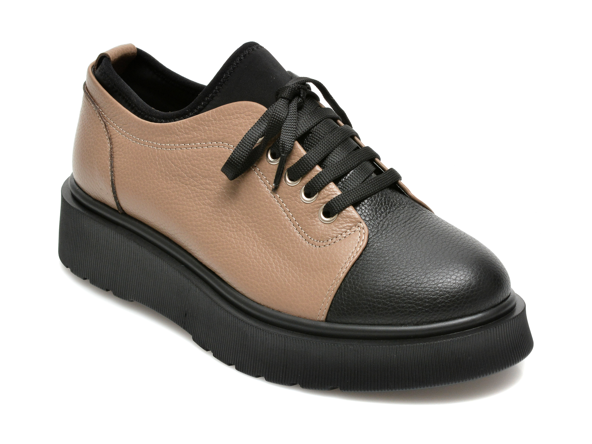 Pantofi FLAVIA PASSINI bej, 1246842, din piele naturala imagine reduceri black friday 2021 Flavia Passini