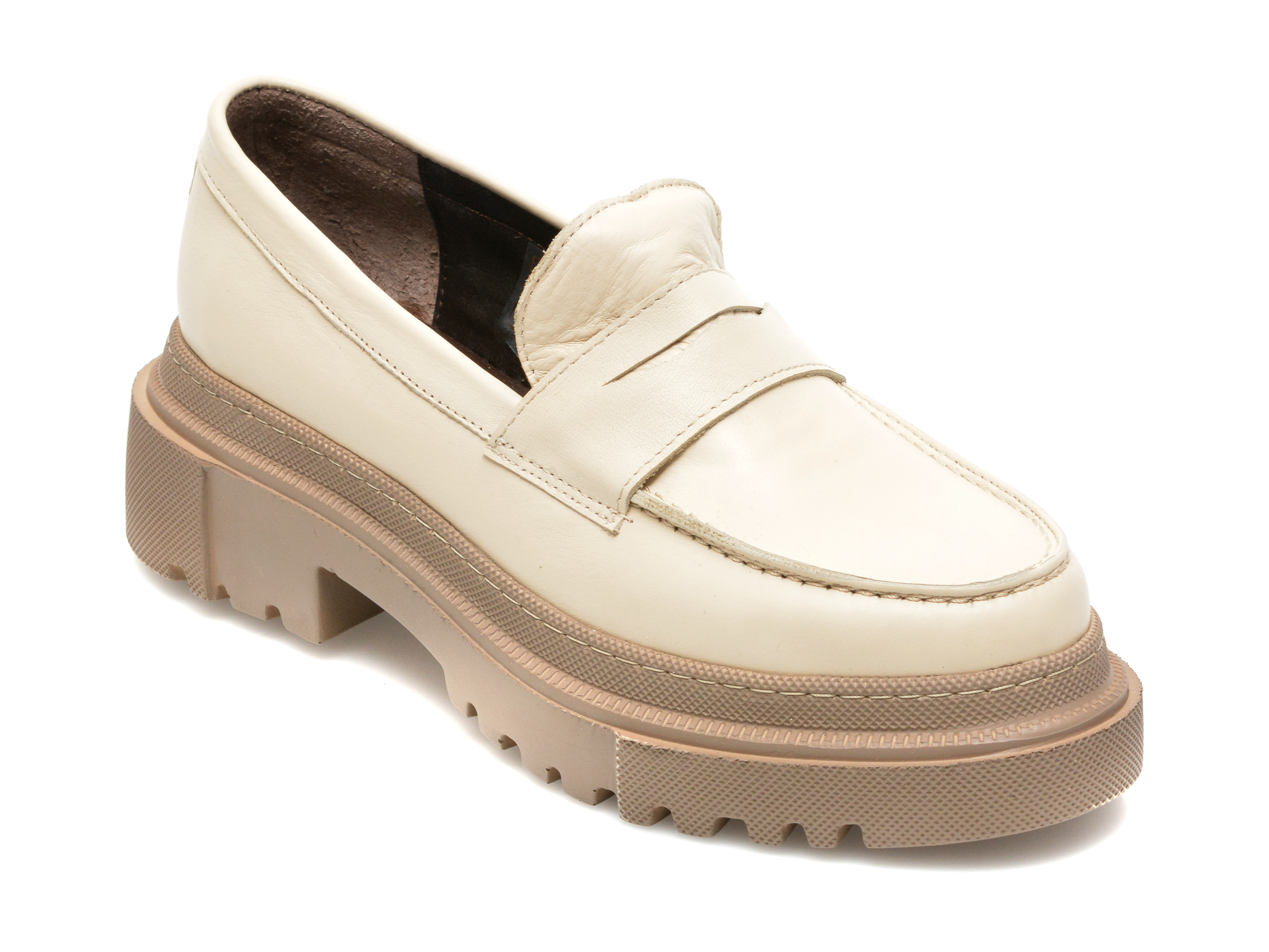 Pantofi FLAVIA PASSINI bej, 21902, din piele naturala Flavia Passini imagine noua