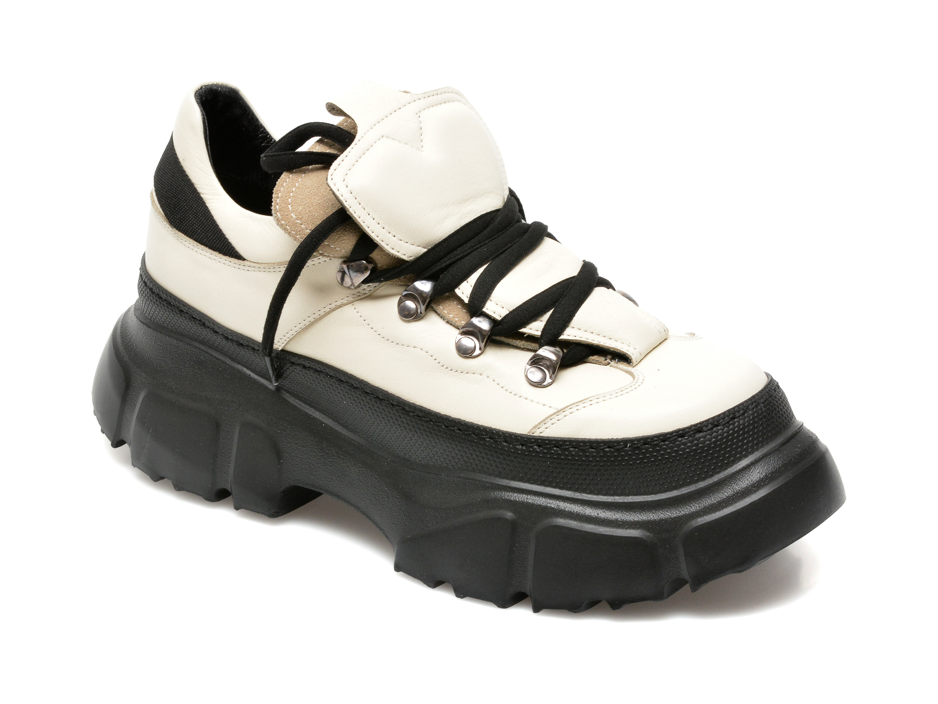 Pantofi FLAVIA PASSINI bej, 82128, din piele naturala imagine reduceri black friday 2021 Flavia Passini