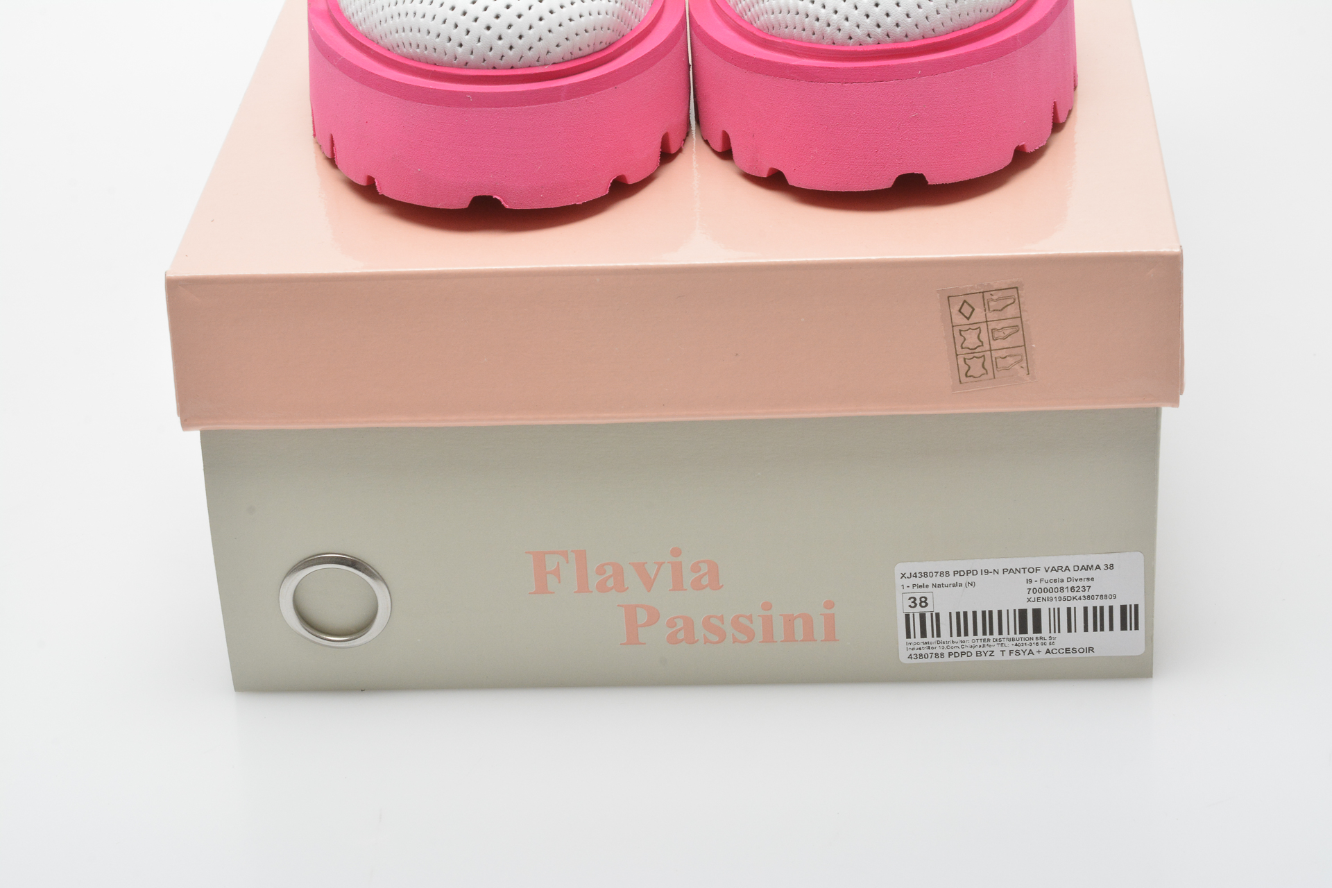 Pantofi FLAVIA PASSINI fucsia, 4380788, din piele naturala Flavia Passini