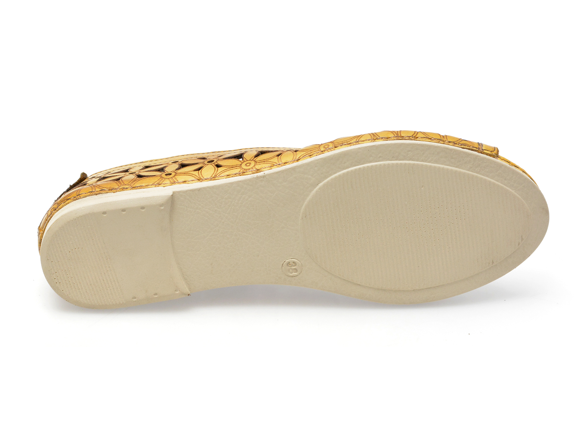 Pantofi FLAVIA PASSINI galbeni, 1105, din piele naturala /femei/pantofi imagine noua