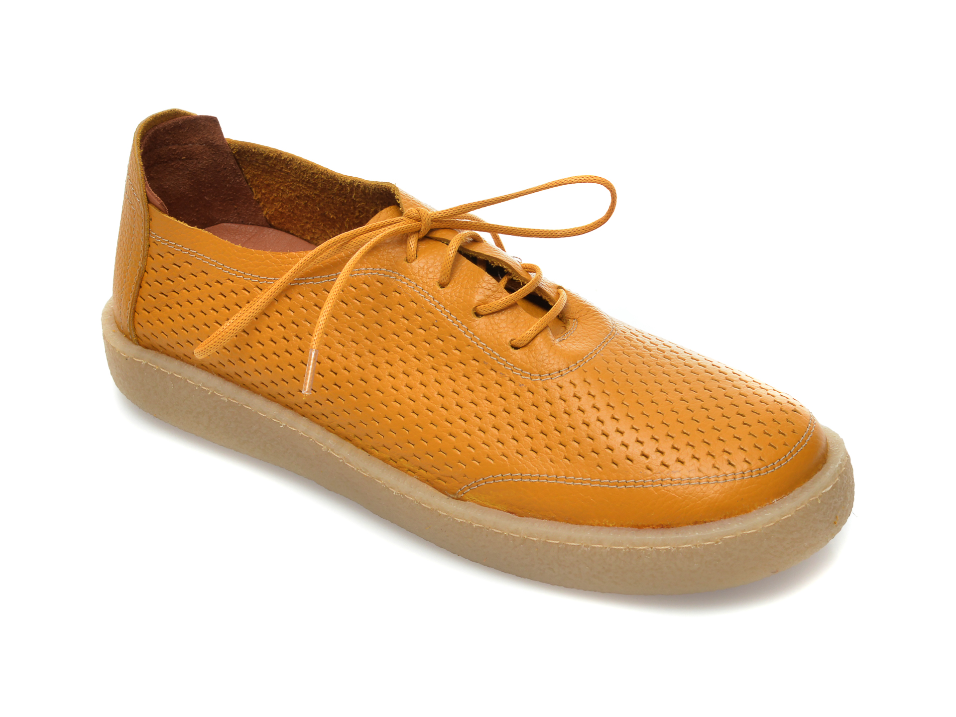 Pantofi FLAVIA PASSINI galbeni, 20712, din piele naturala