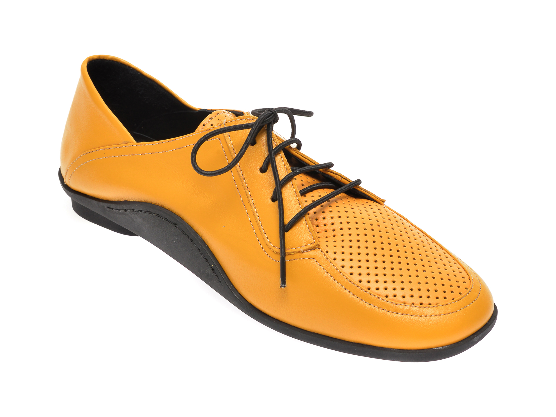 Pantofi FLAVIA PASSINI galbeni, 529594, din piele naturala