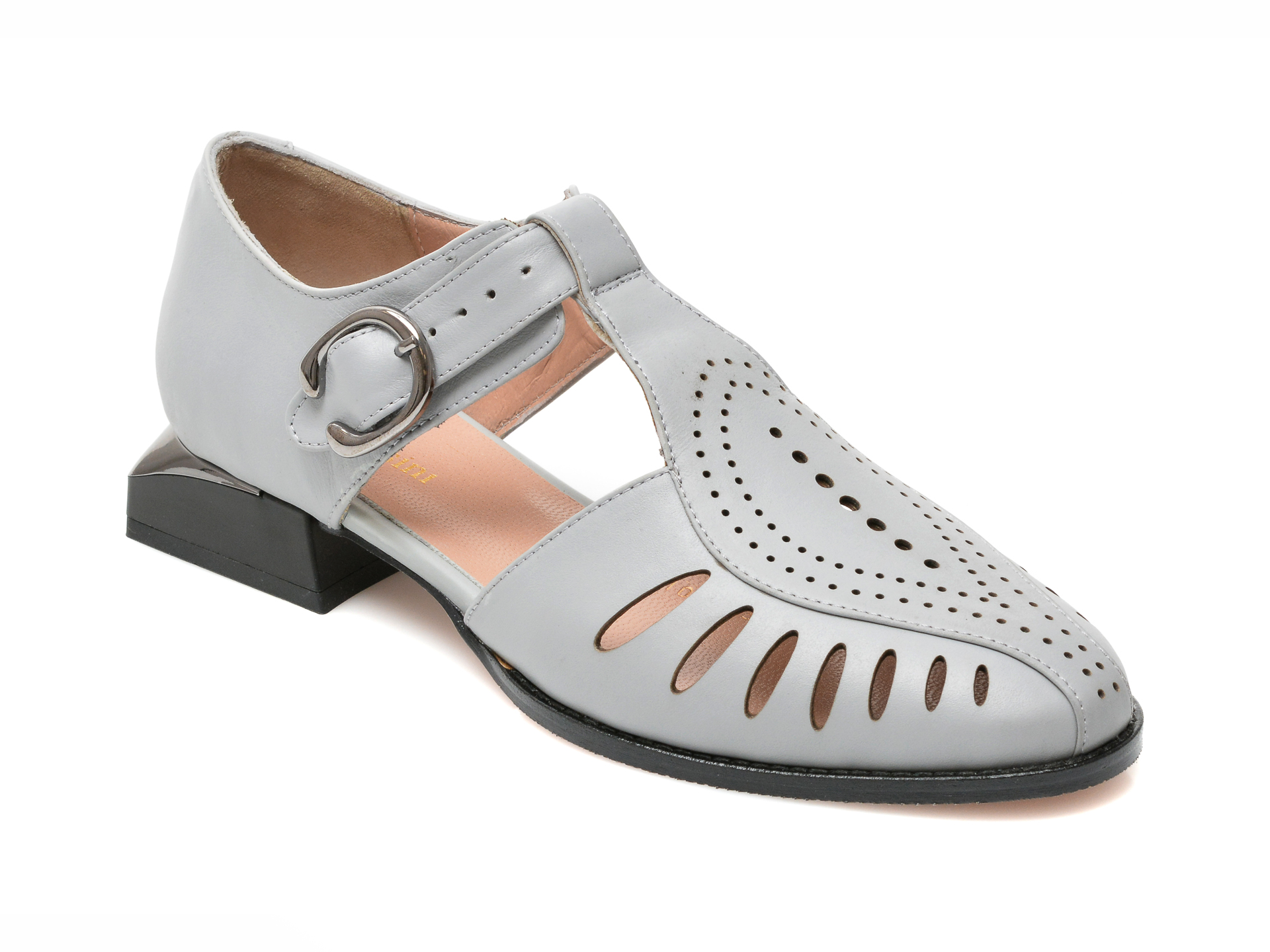 Pantofi FLAVIA PASSINI gri, 1091, din piele naturala 2023 ❤️ Pret Super Black Friday otter.ro imagine noua 2022