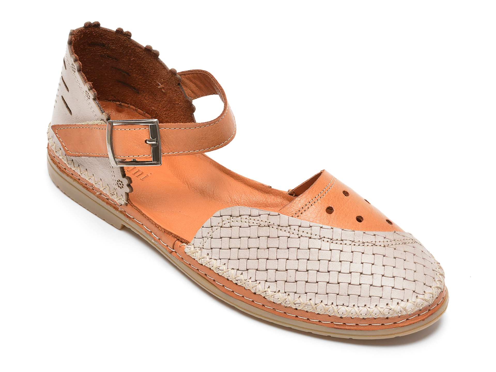 Pantofi FLAVIA PASSINI gri, 24415, din piele naturala imagine reduceri black friday 2021 /femei/pantofi