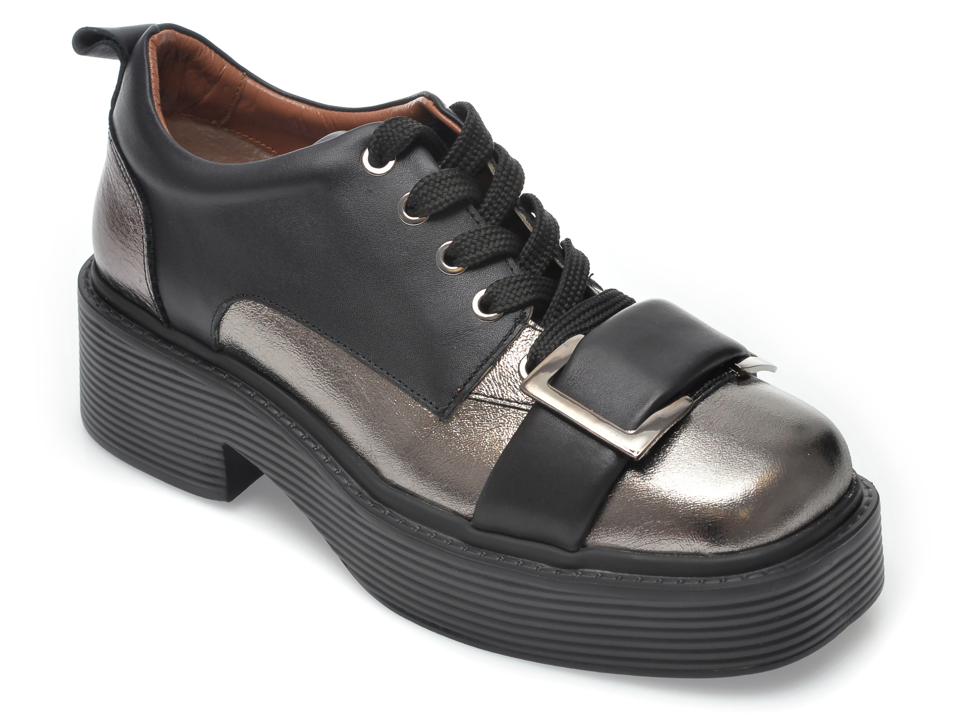Pantofi FLAVIA PASSINI gri, 4582025, din piele naturala