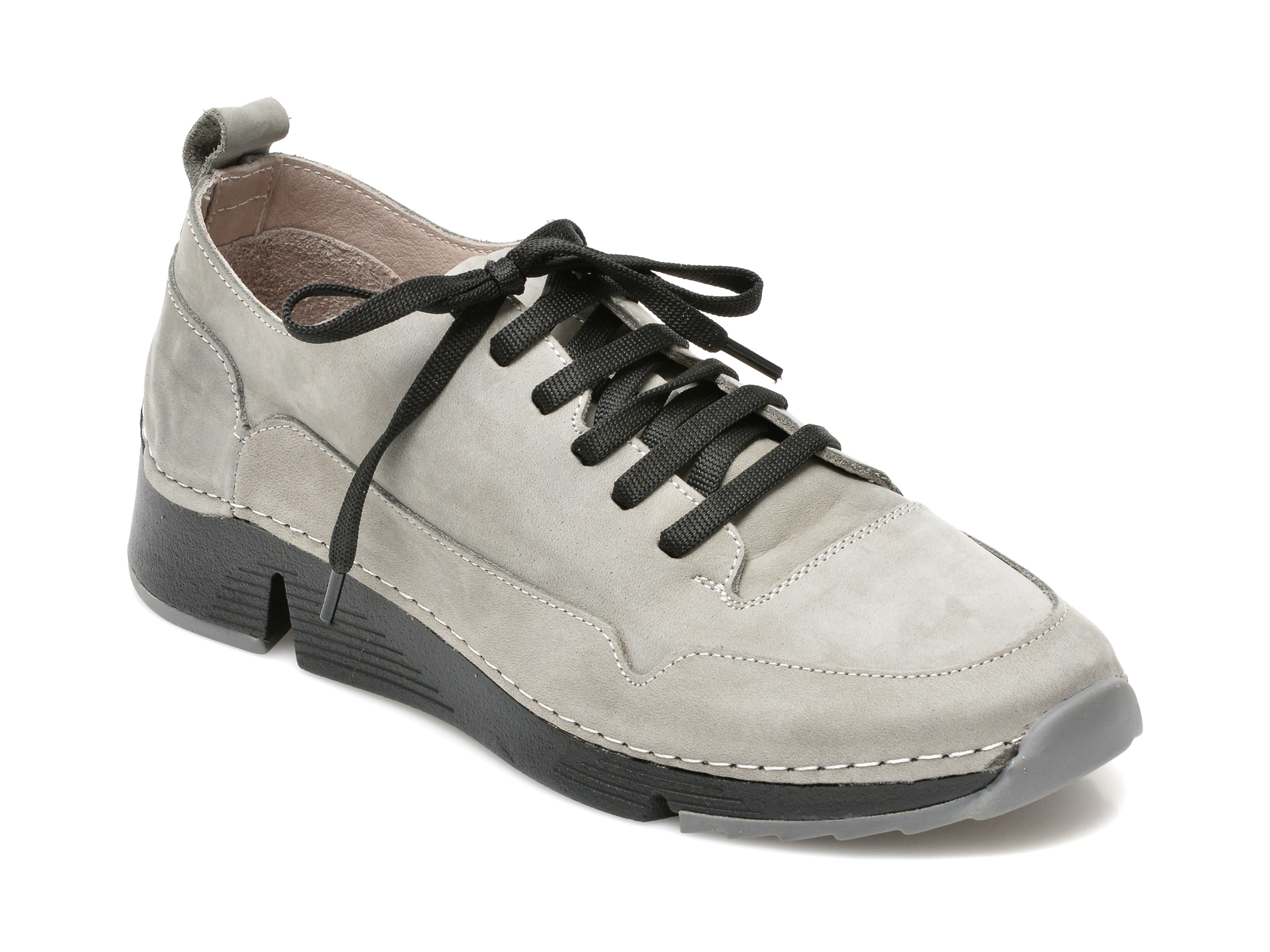 Pantofi FLAVIA PASSINI gri, 5964, din piele intoarsa imagine reduceri black friday 2021 Flavia Passini