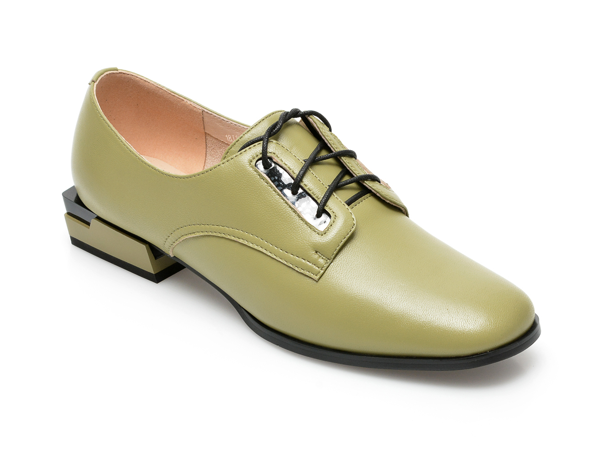 Pantofi FLAVIA PASSINI kaki, 02D, din piele naturala imagine reduceri black friday 2021 /femei/pantofi